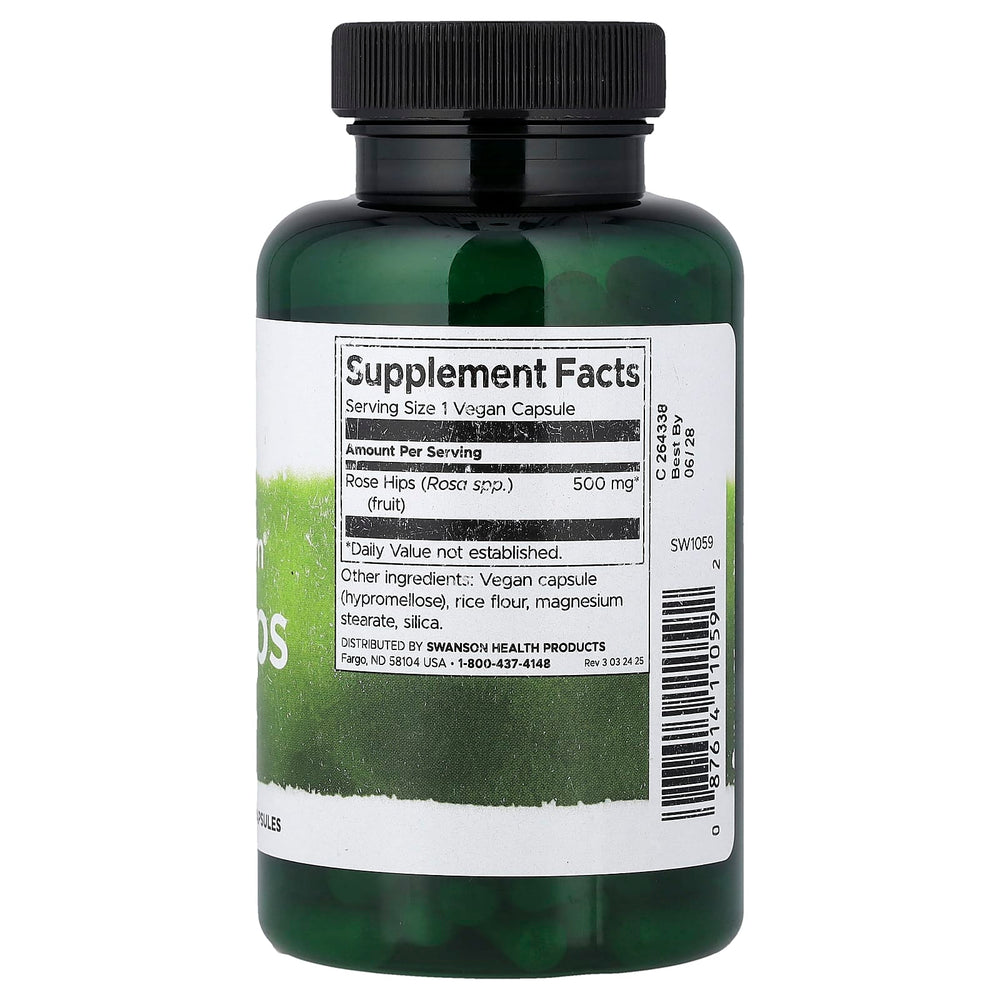 Full Spectrum Nyponfrukt ingredienser etikett