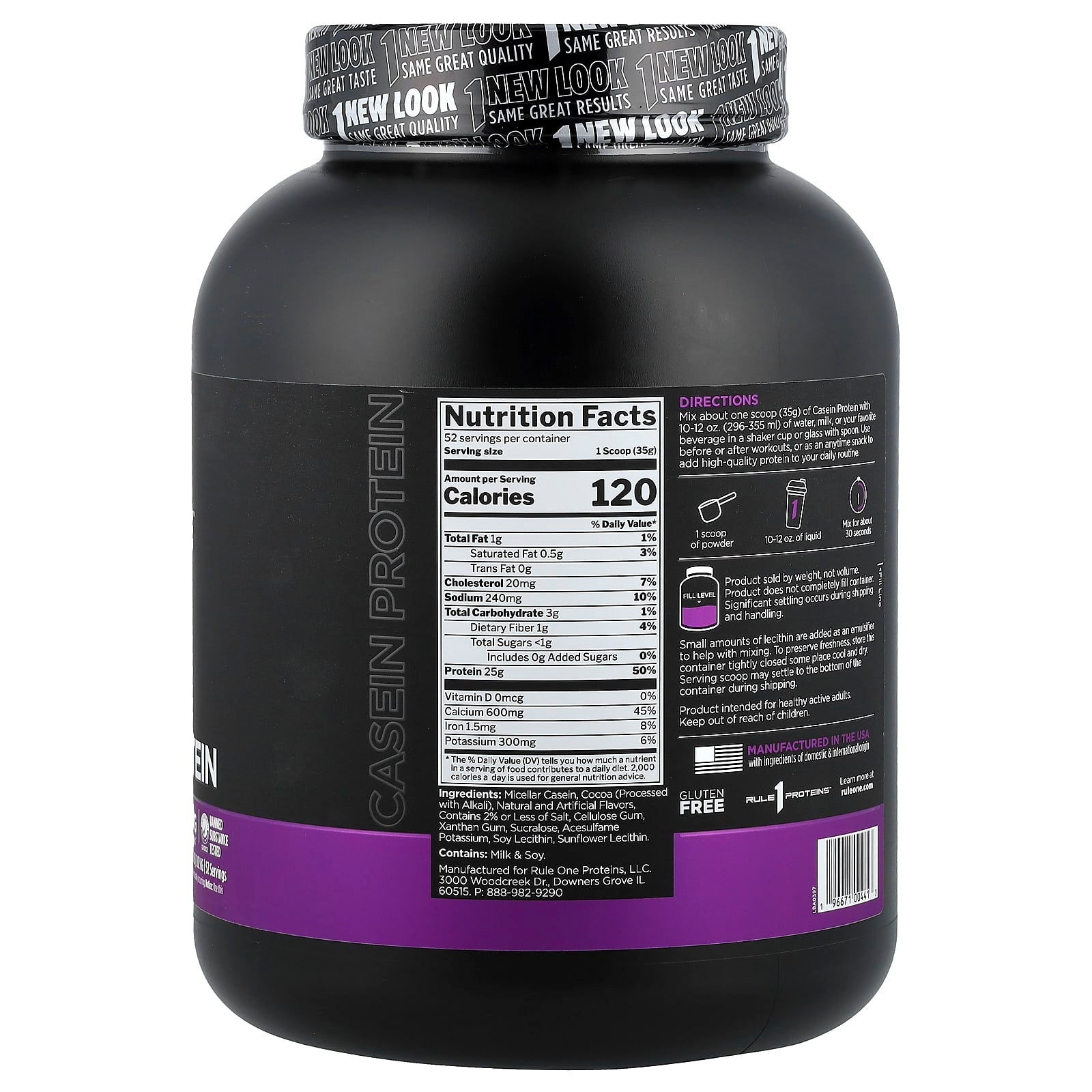 Rule One Casein pulver textur