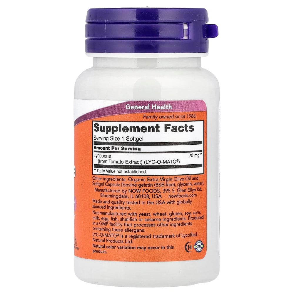 Lycopene 20 mg förpackning öppen