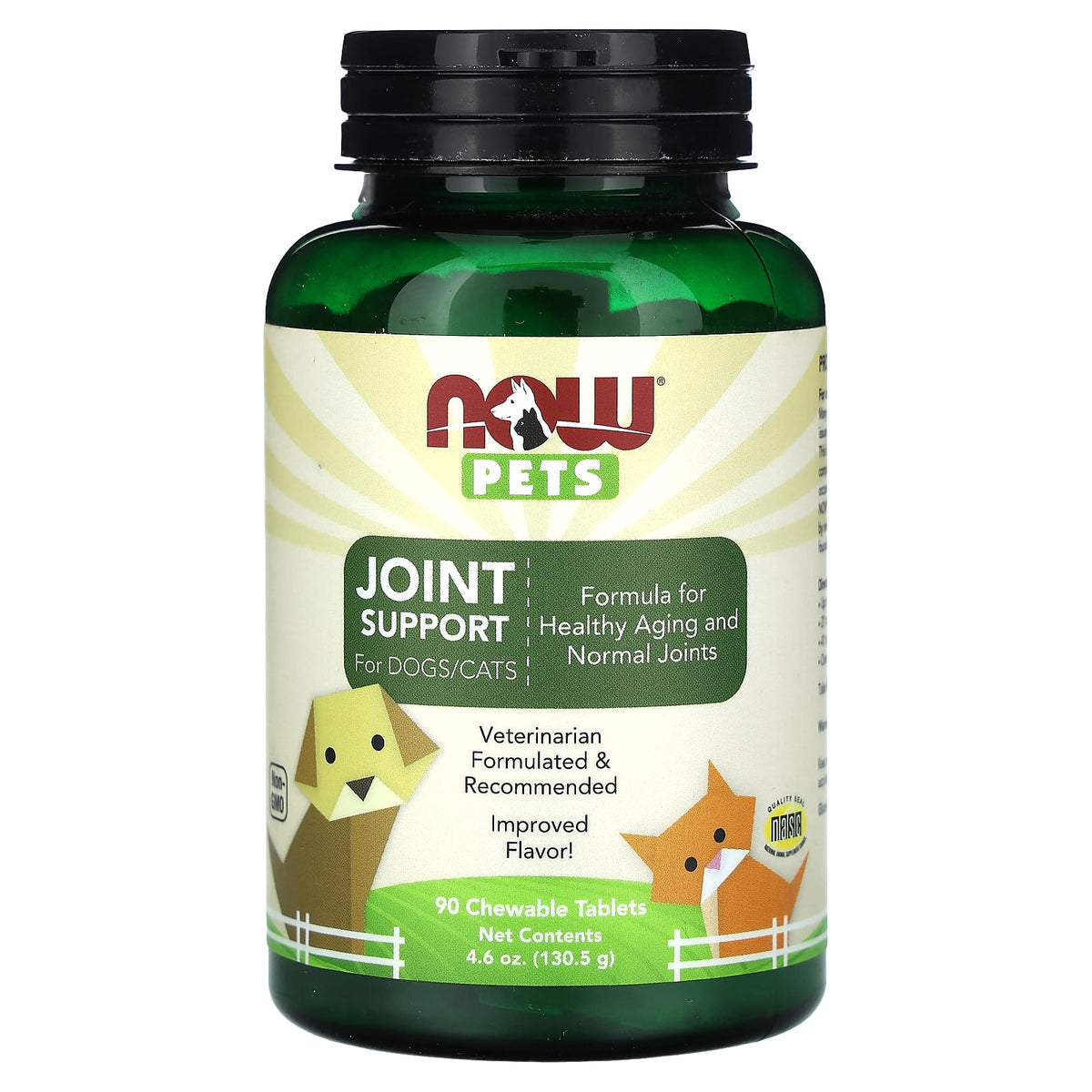 NOW Foods Pets Joint Support baksida