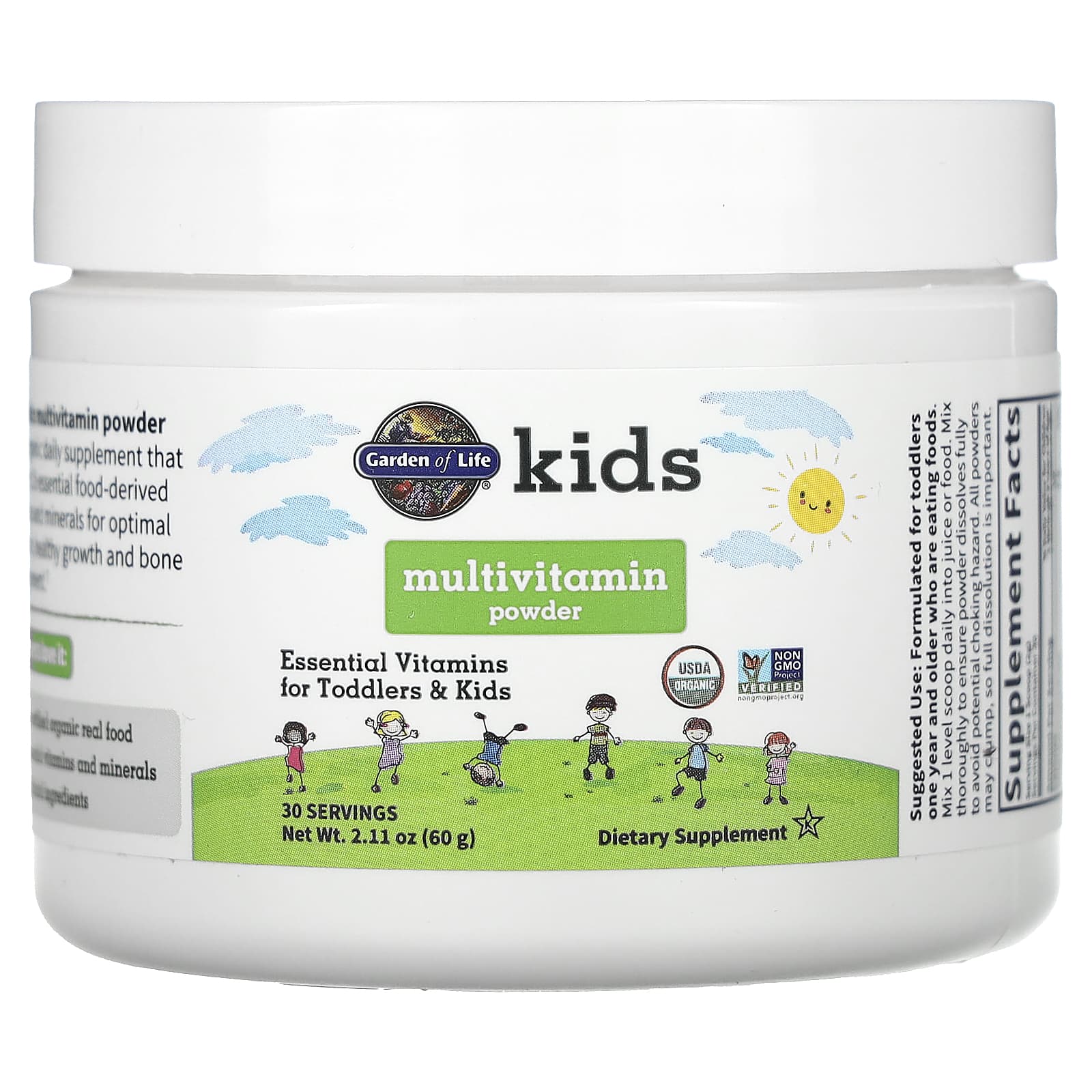 Garden Of Life Kids Multivitamin Powder baksida