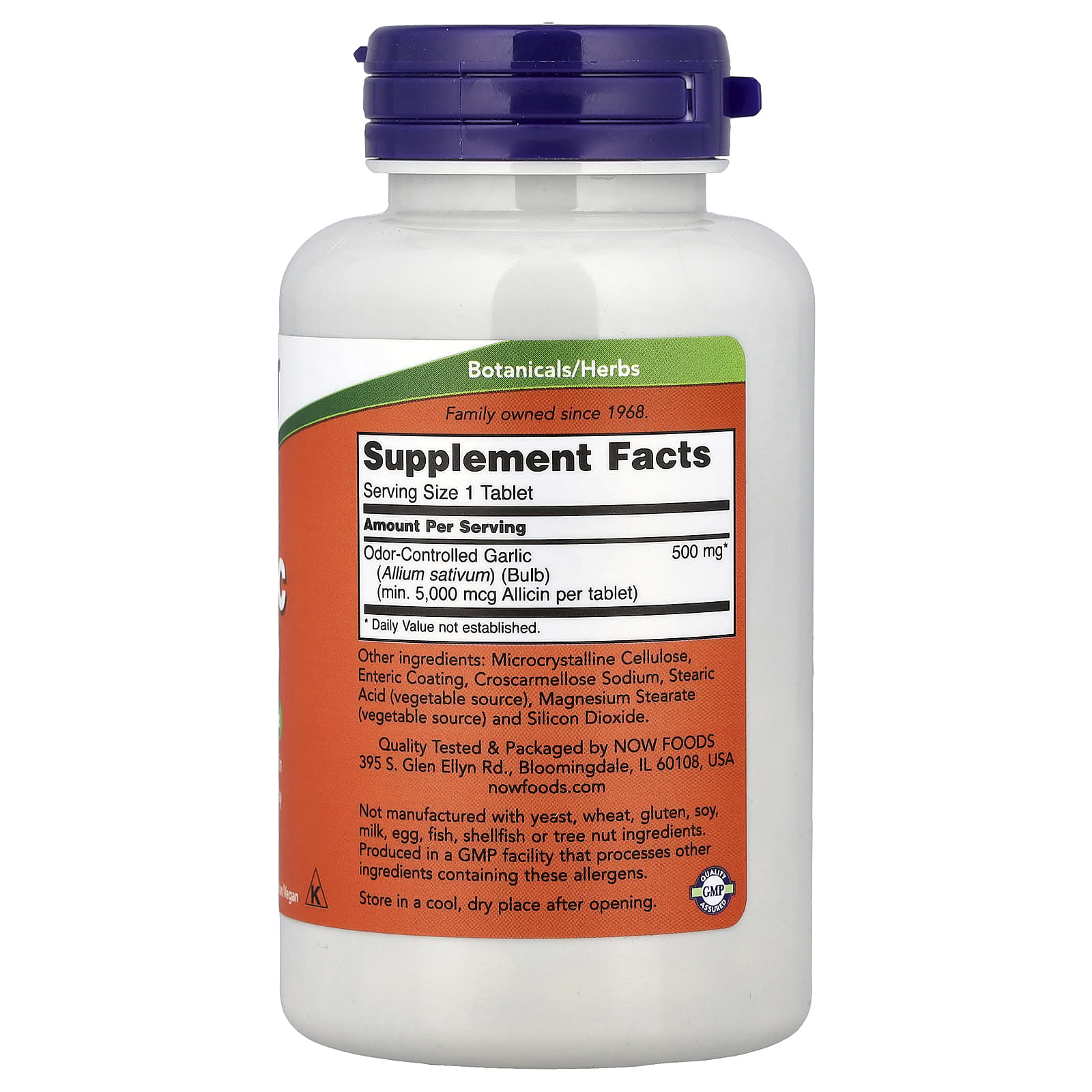 Garlic 5000 – 5000 µg allicin ingredienslista