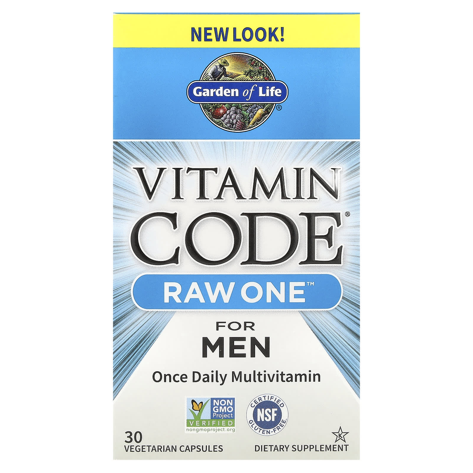 Vitamin Code Raw One För Män baksida