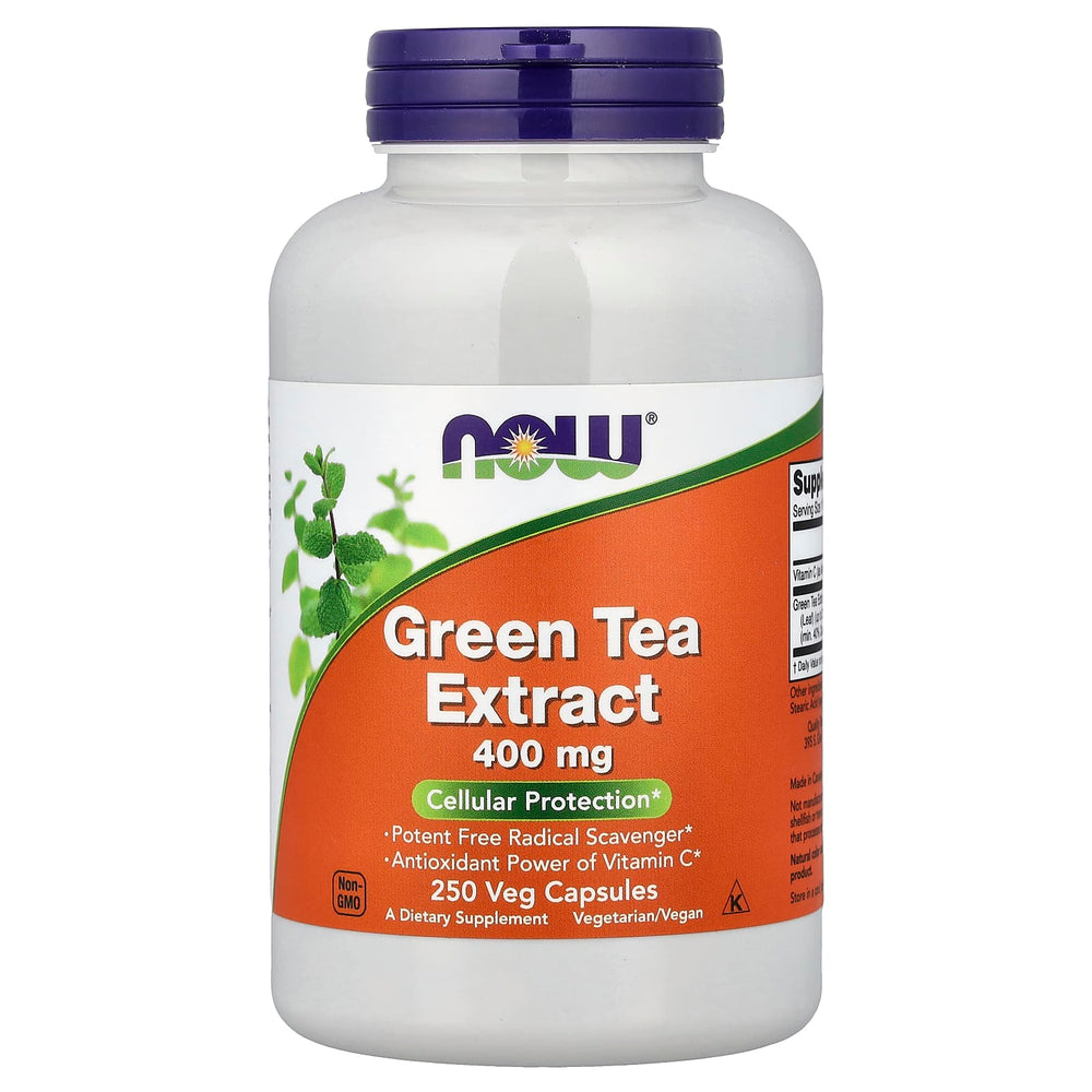 NOW Foods Green Tea Extract baksida