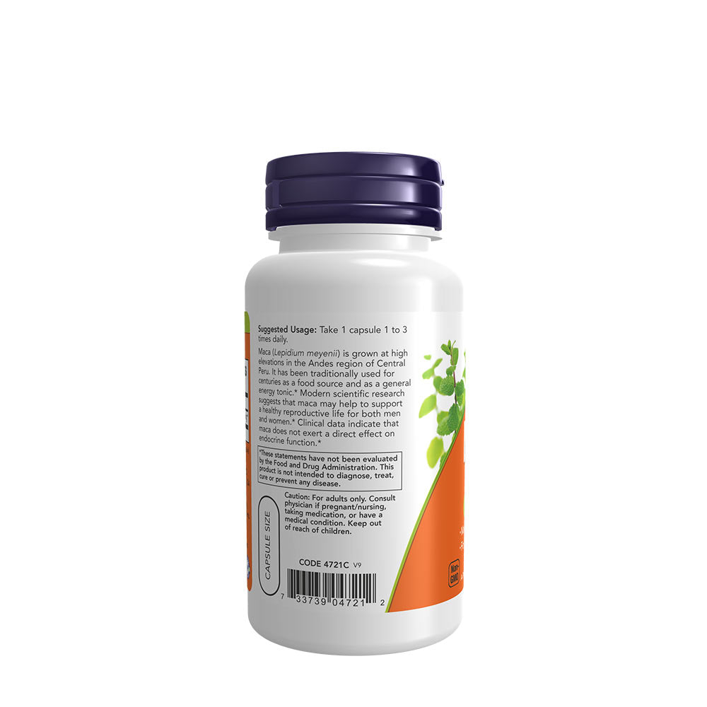 Maca – 500 mg rotextrakt kapsel närmare