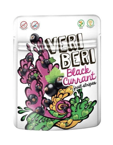 Veri Beri Gummy Strips öppen förpackning