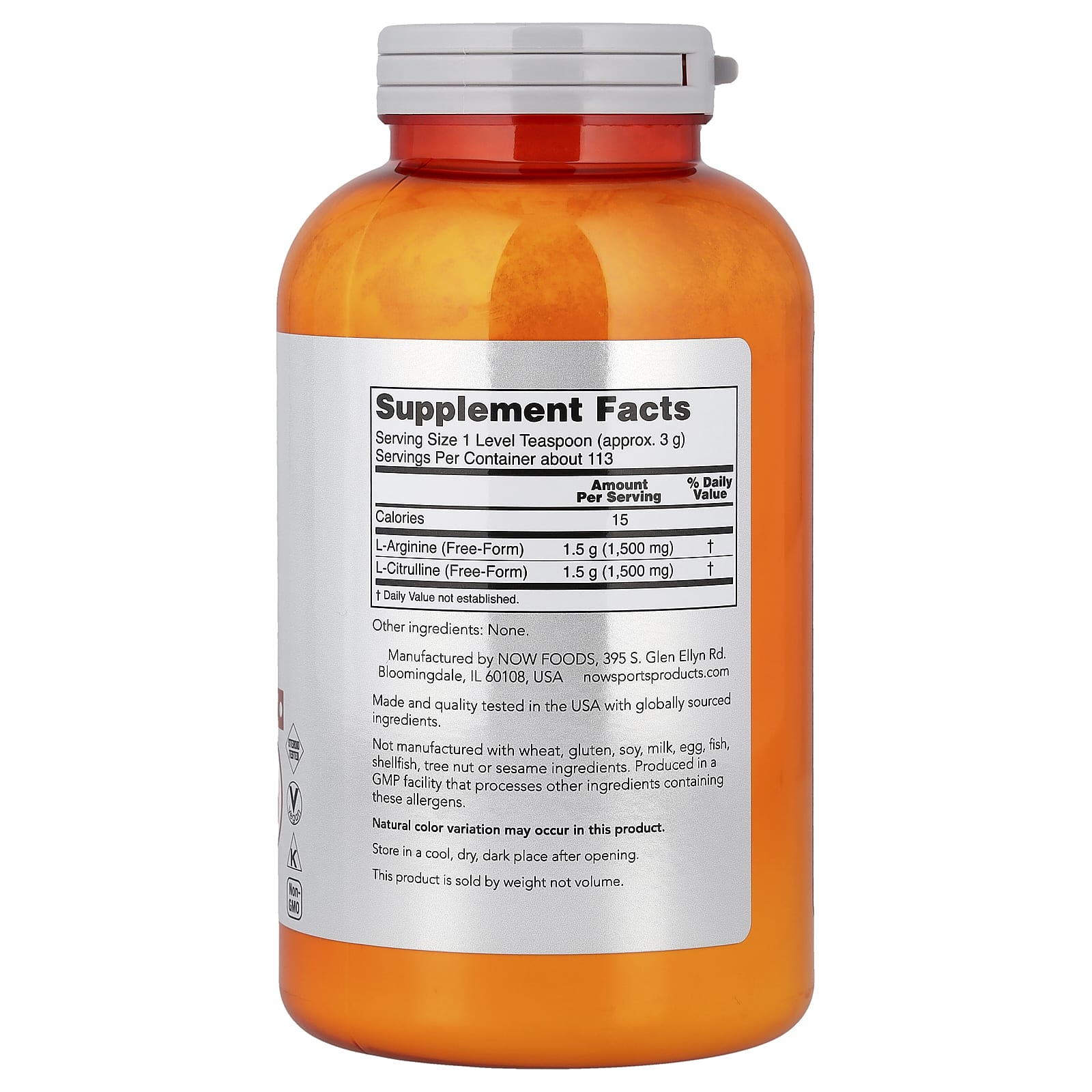 Now Foods - Arginine & Citrulline