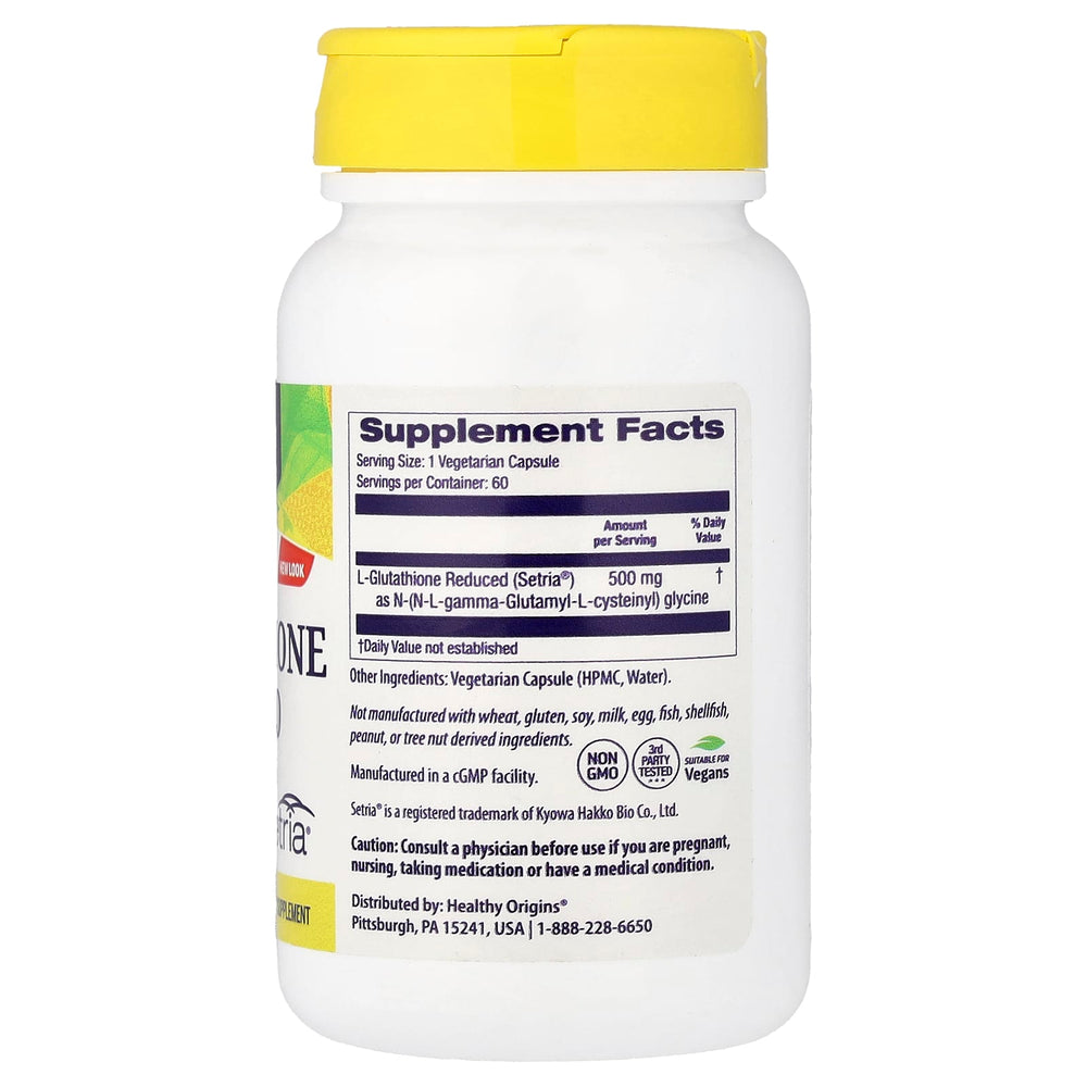Healthy Origins L-Glutathione dosering-information