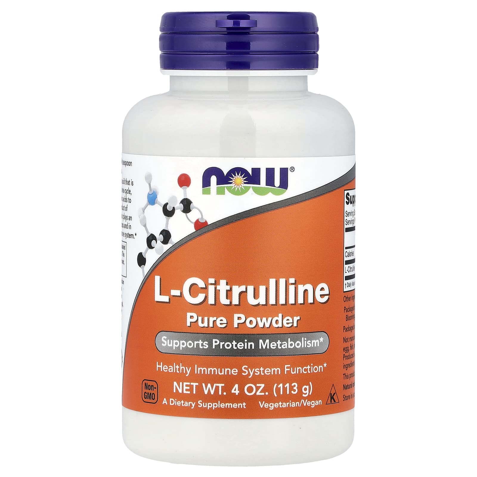 L-Citrulline Pure Powder baksida