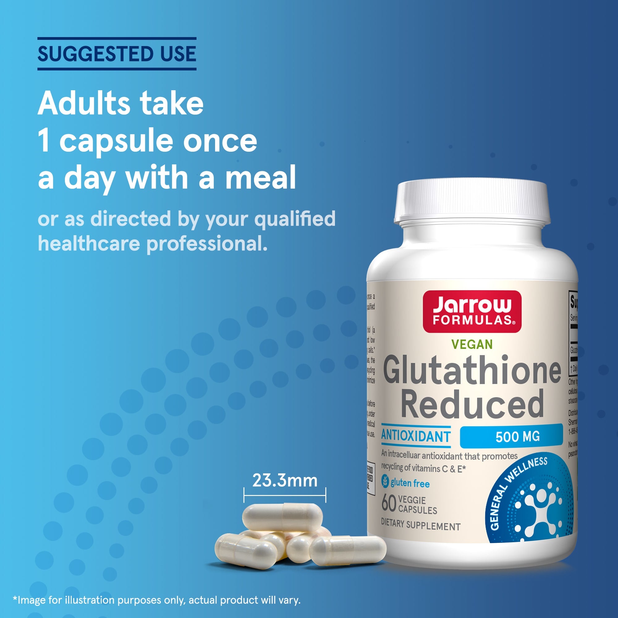 Reduced Glutathione öppen flaska