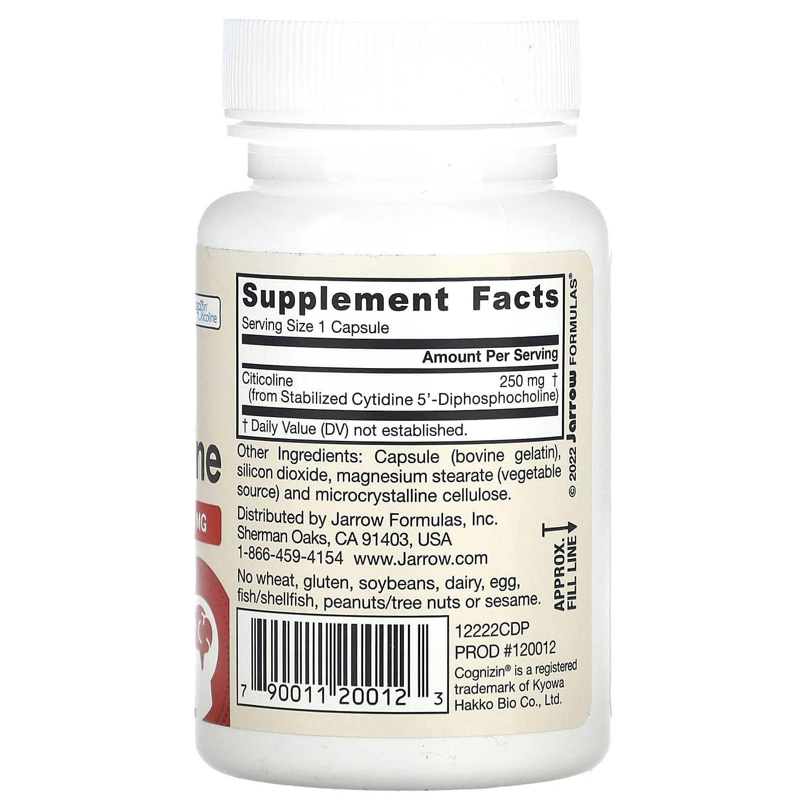 Jarrow Formulas - Citicoline Cdp Choline