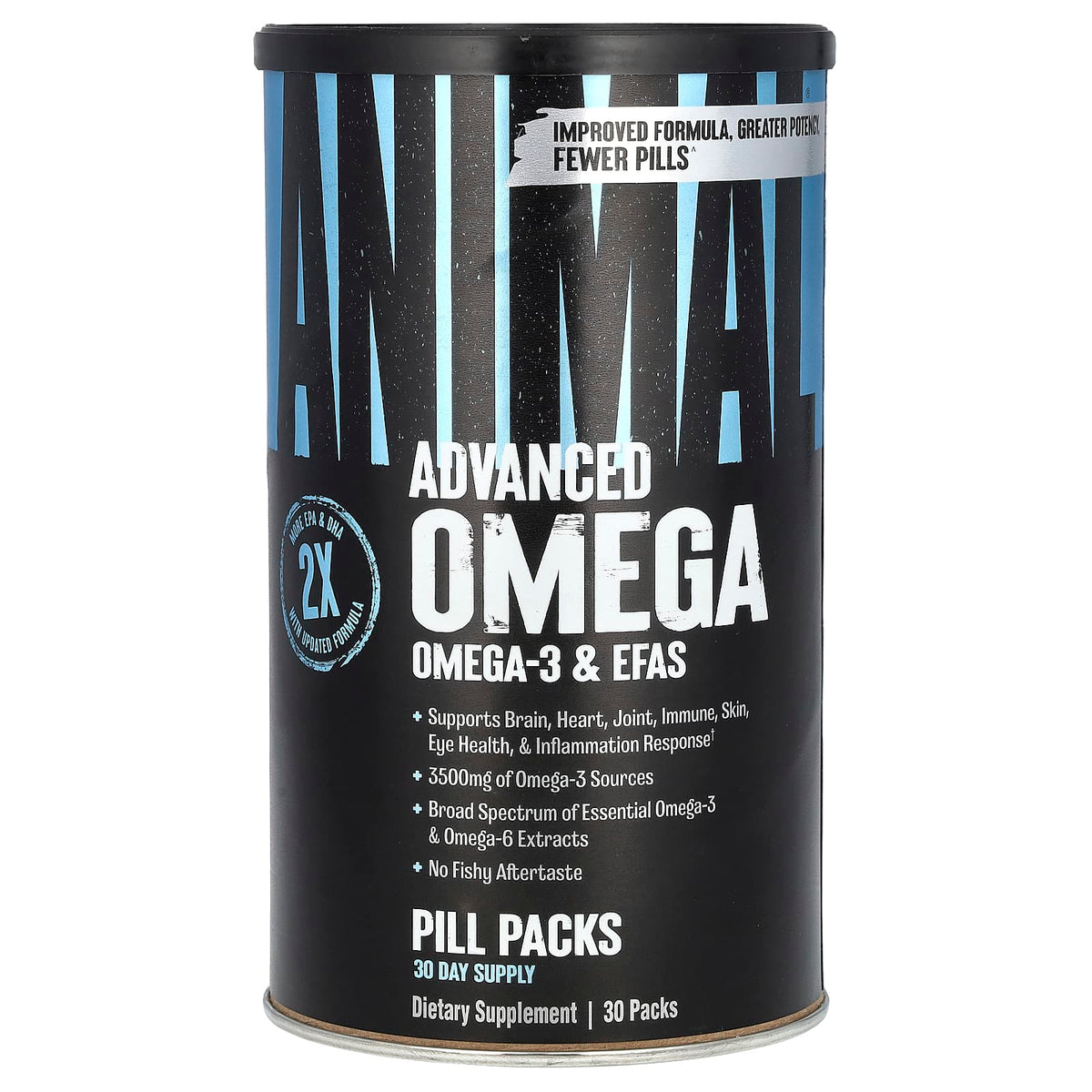 Universal Nutrition Advanced Omega baksida