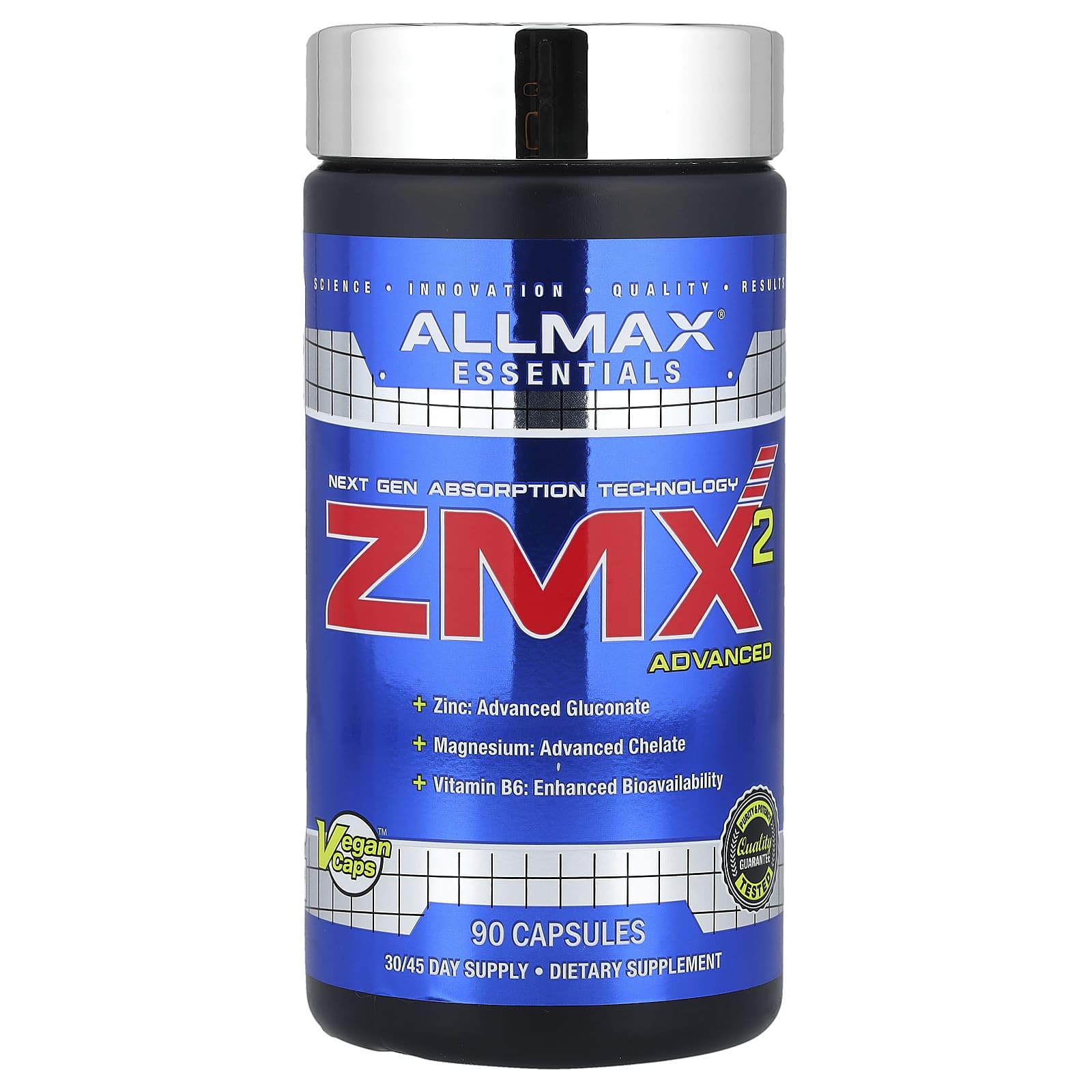 ZMX2 Advanced baksida med näringsfakta