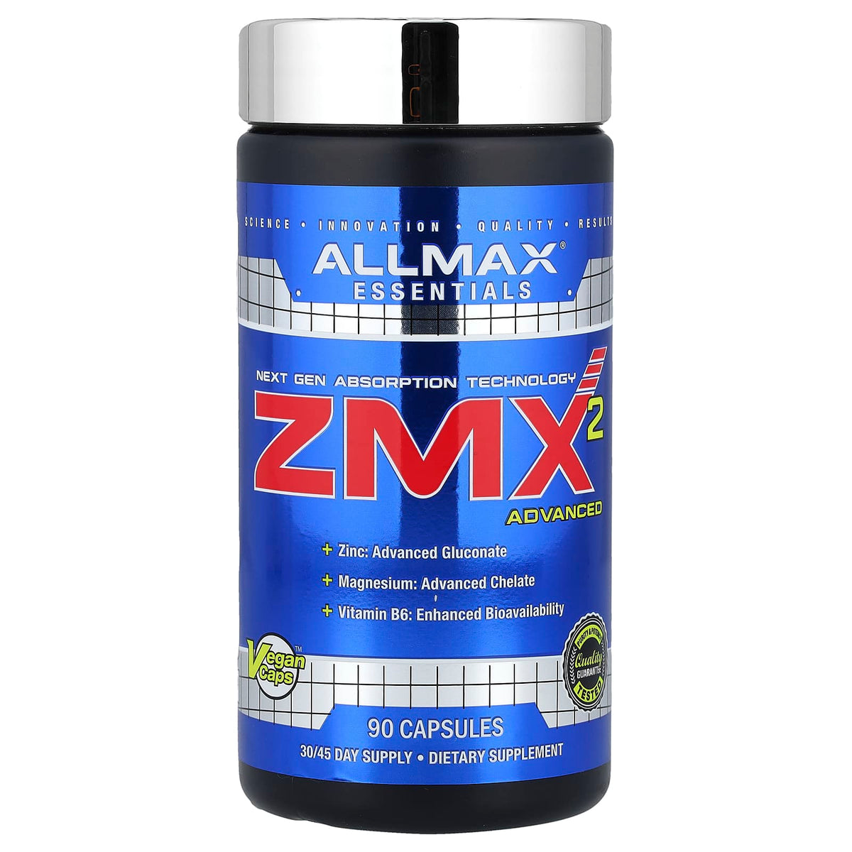 ZMX2 Advanced baksida med näringsfakta