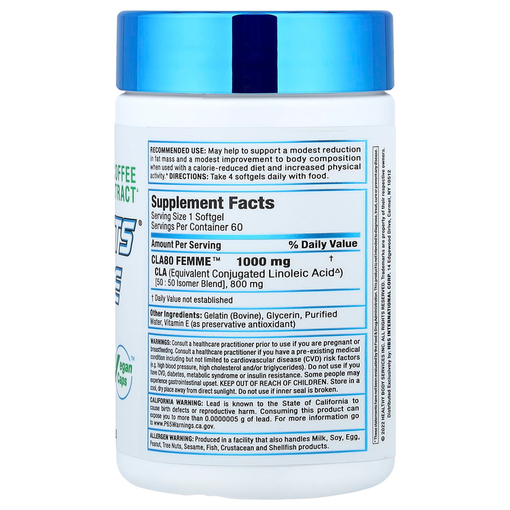 CLA 80 Femme ingredienser och etikett