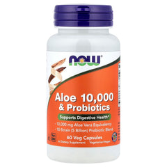 NOW Foods - Aloe 10.000 & Probiotika - 60 Vcaps