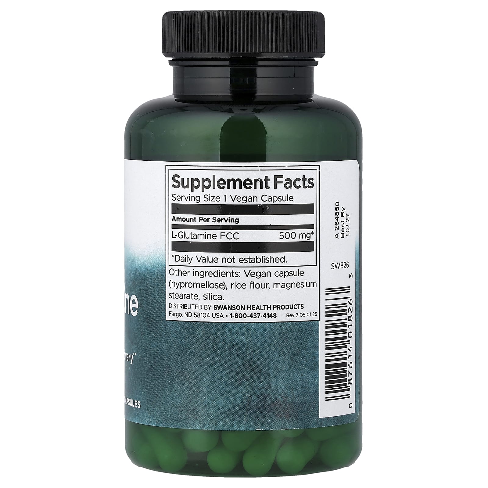 L-Glutamine produktflaska detalj