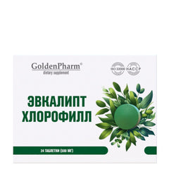 Golden Pharm - Eucalyptus Klorofyl - 24 Tabletter (500mg)