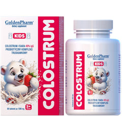 Golden Pharm Colostrum Kids baksida näringsfakta