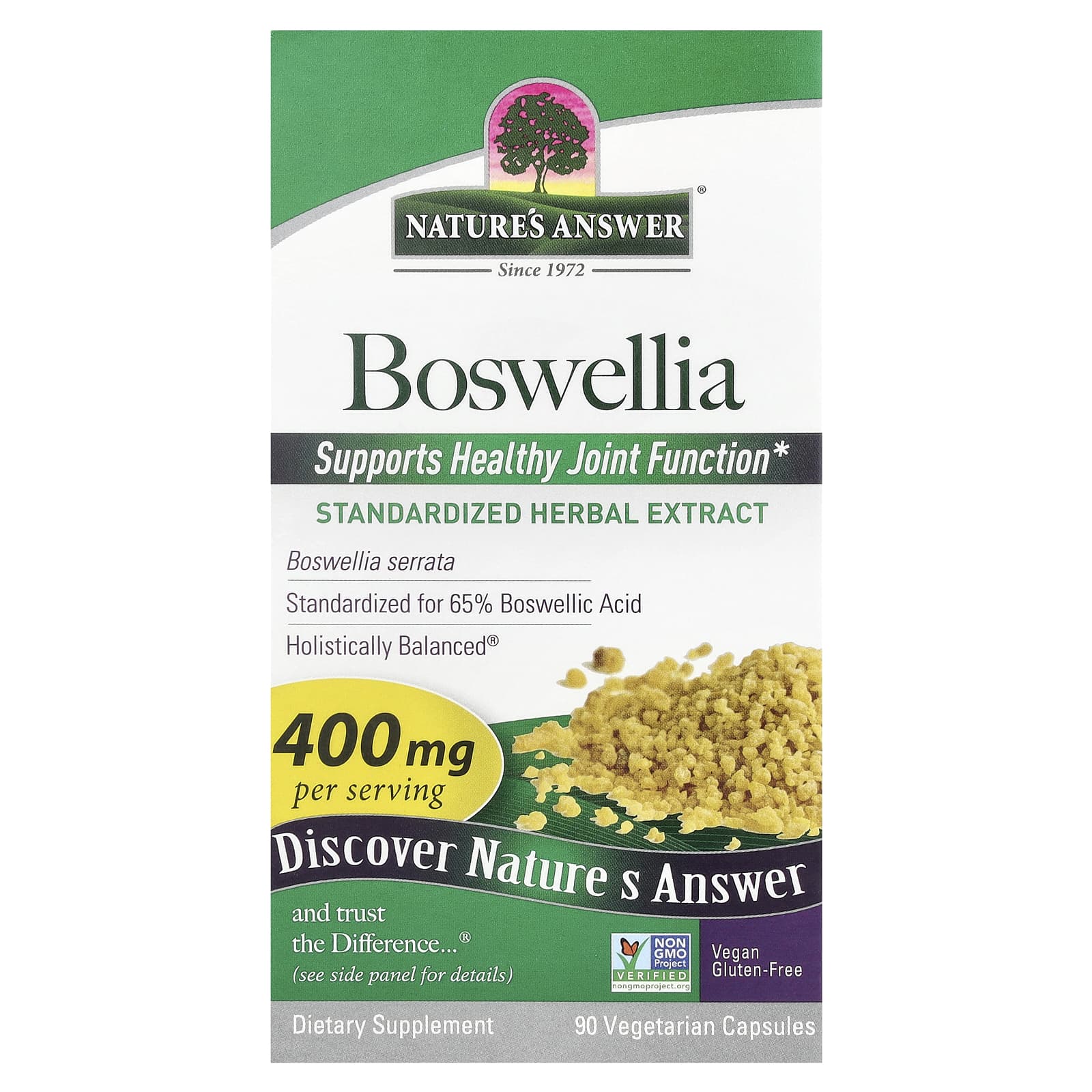 Nature's Answer Boswellia 90 kapslar framsida
