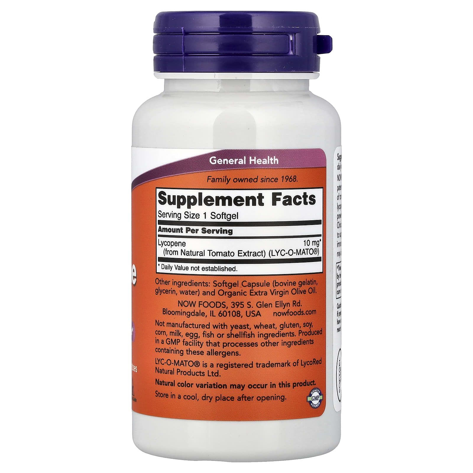 Lycopene 10 mg ingredienser lista