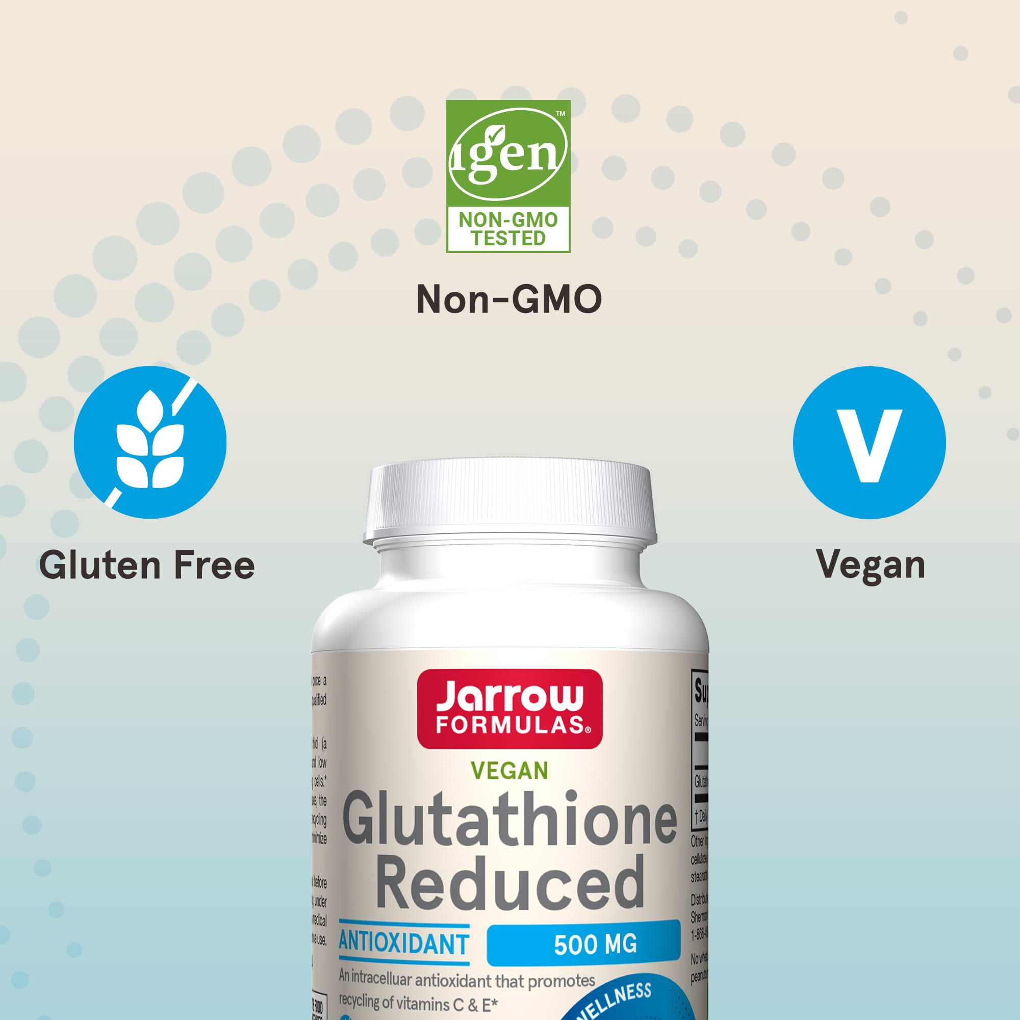 Reduced Glutathione vegetariska kapslar