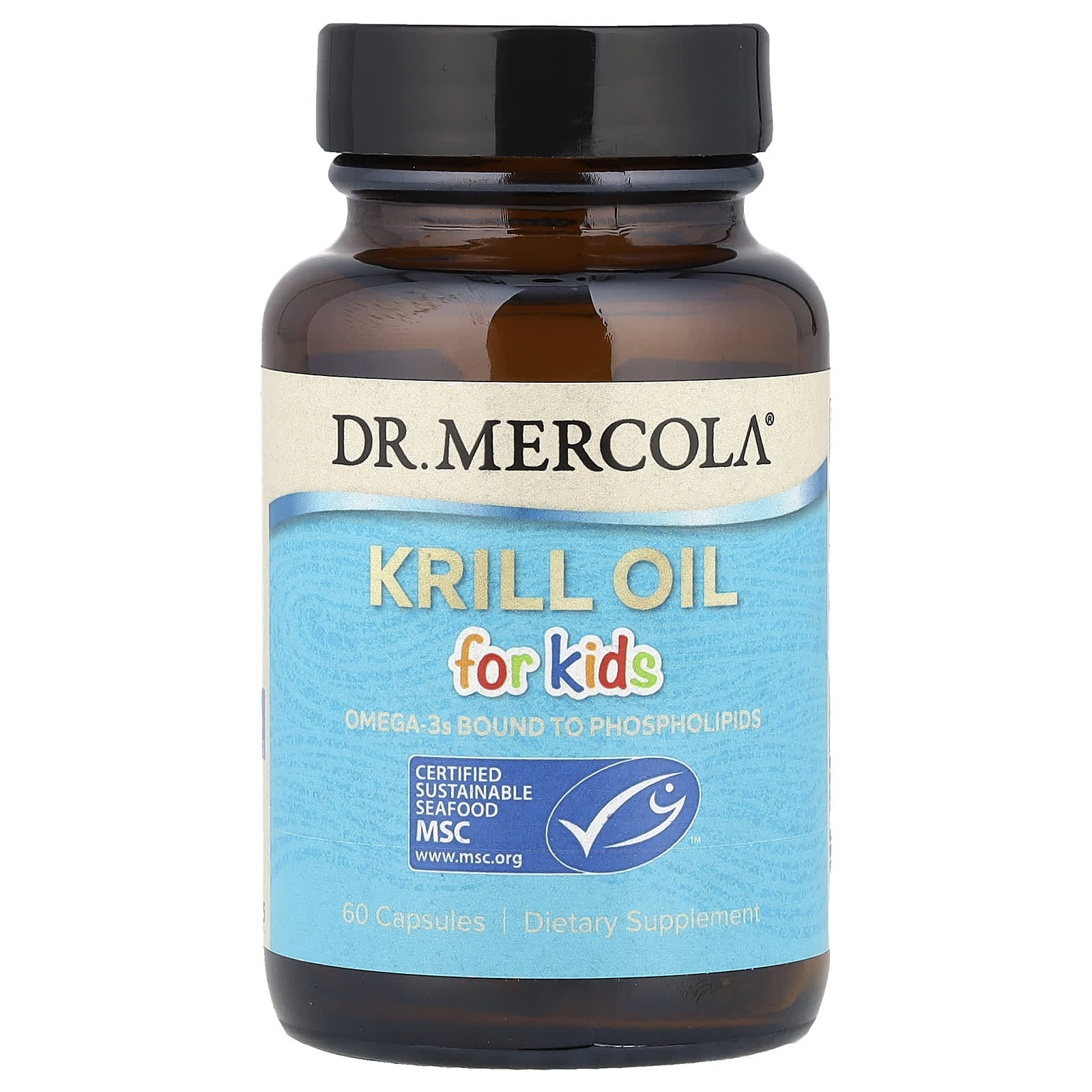 Dr. Mercola - Krillolie til Børn - 60 Kapsler