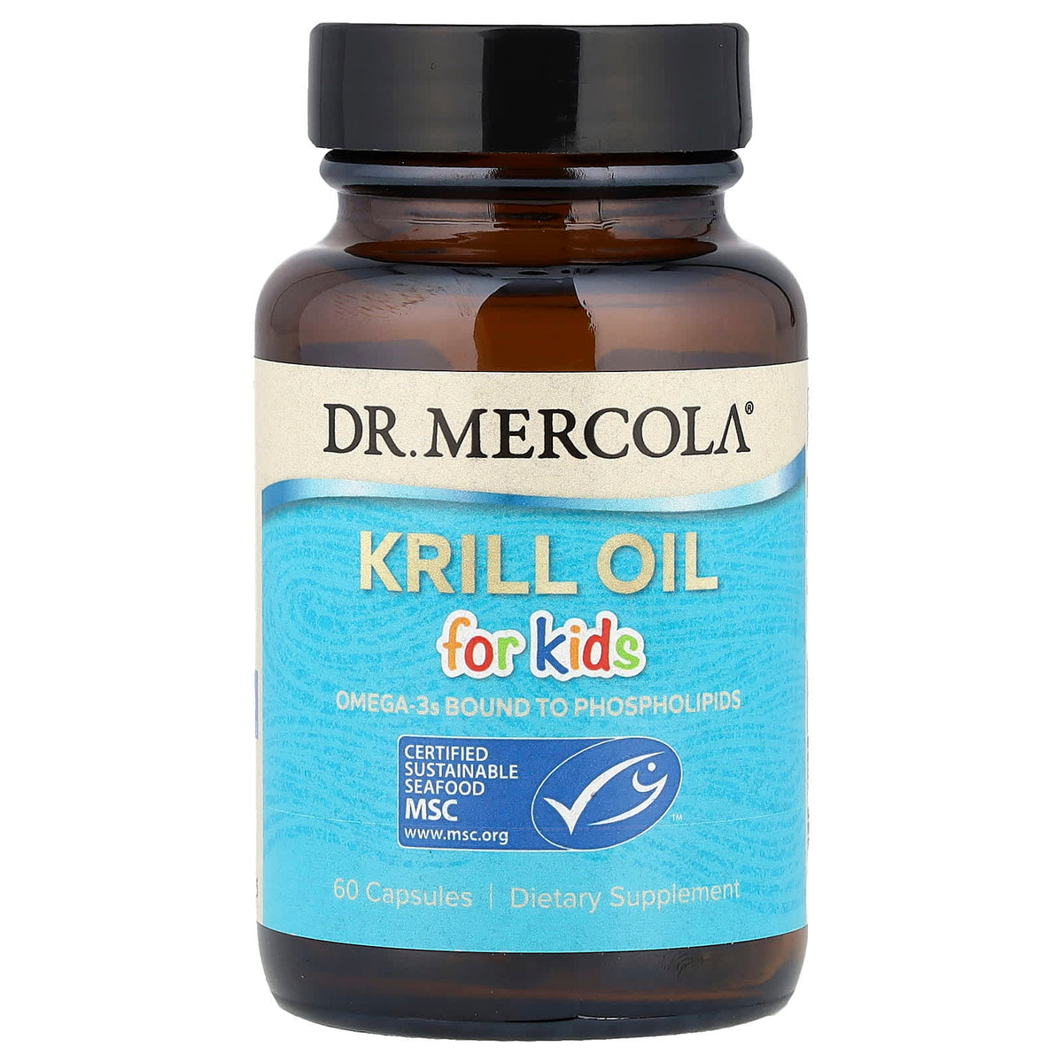 Dr. Mercola - Krillolie til Børn - 60 Kapsler