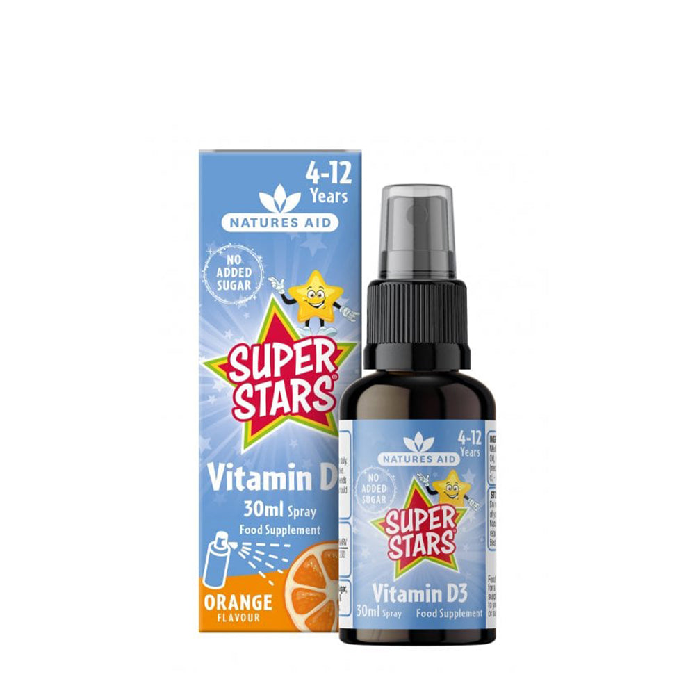 Natures Aid - Super Stars Vitamin D3 Spray (Orange - 30ml)