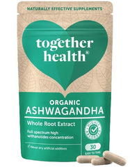 Together Organic Ashwagandha 30 kapslar framsida