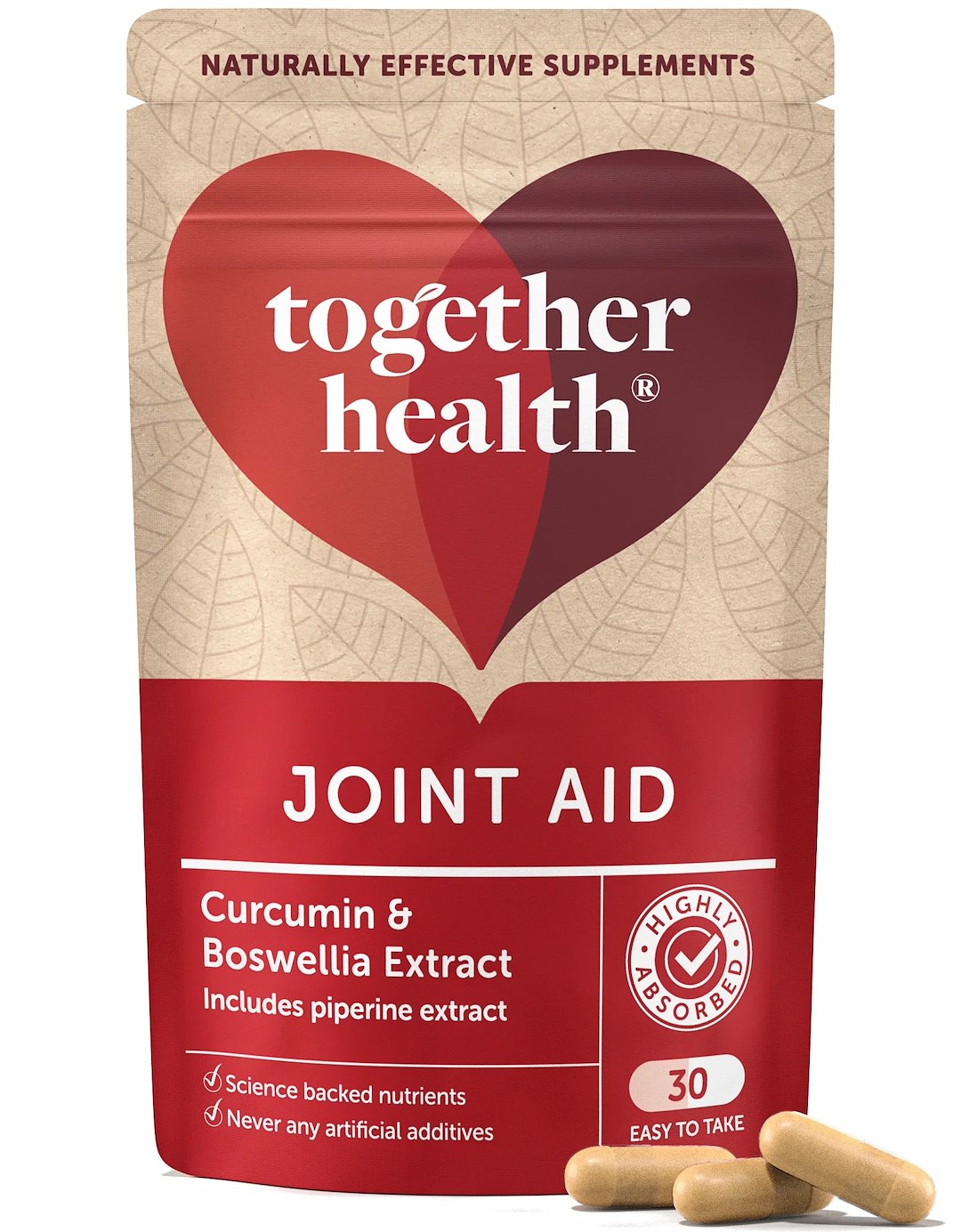 Together Joint Aid baksida med näringsinformation