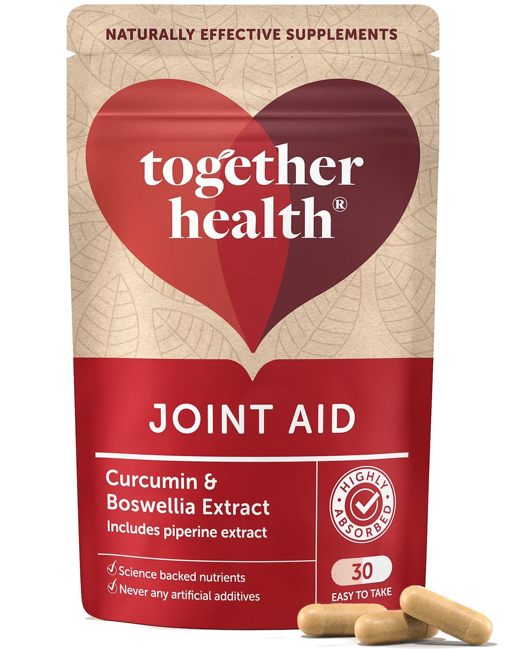 Together Joint Aid baksida med näringsinformation