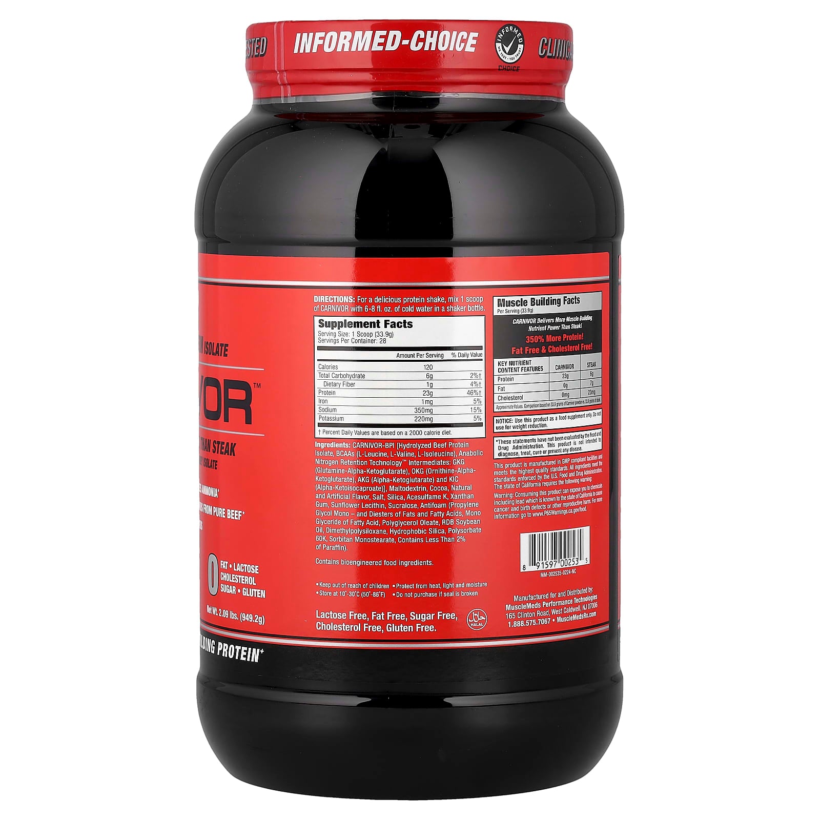 MuscleMeds - Carnivor™ 100% Beef Protein