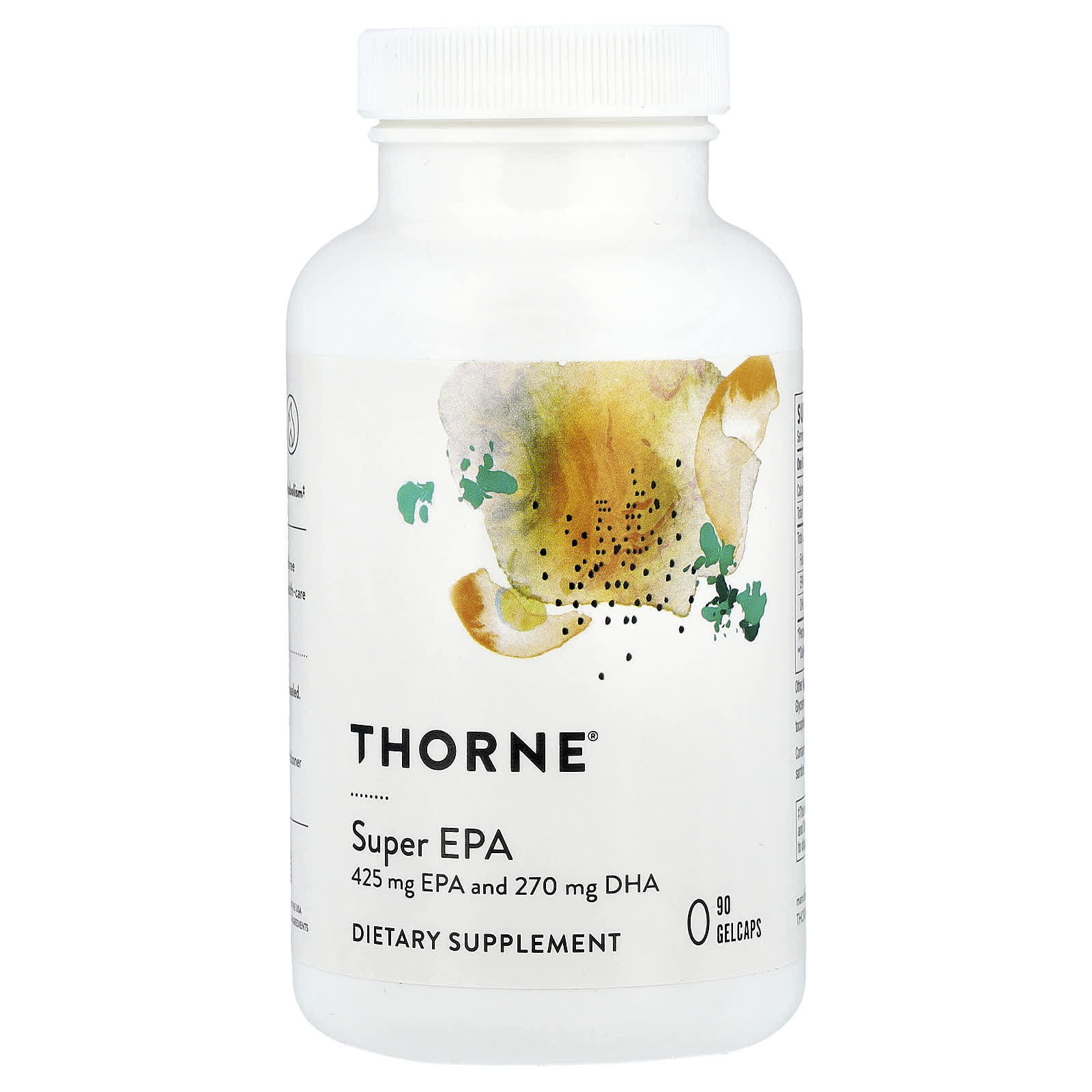 Thorne Super EPA baksida näringsfakta