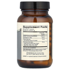 Dr. Mercola MSM Sulfur Complex baksida näringsfakta