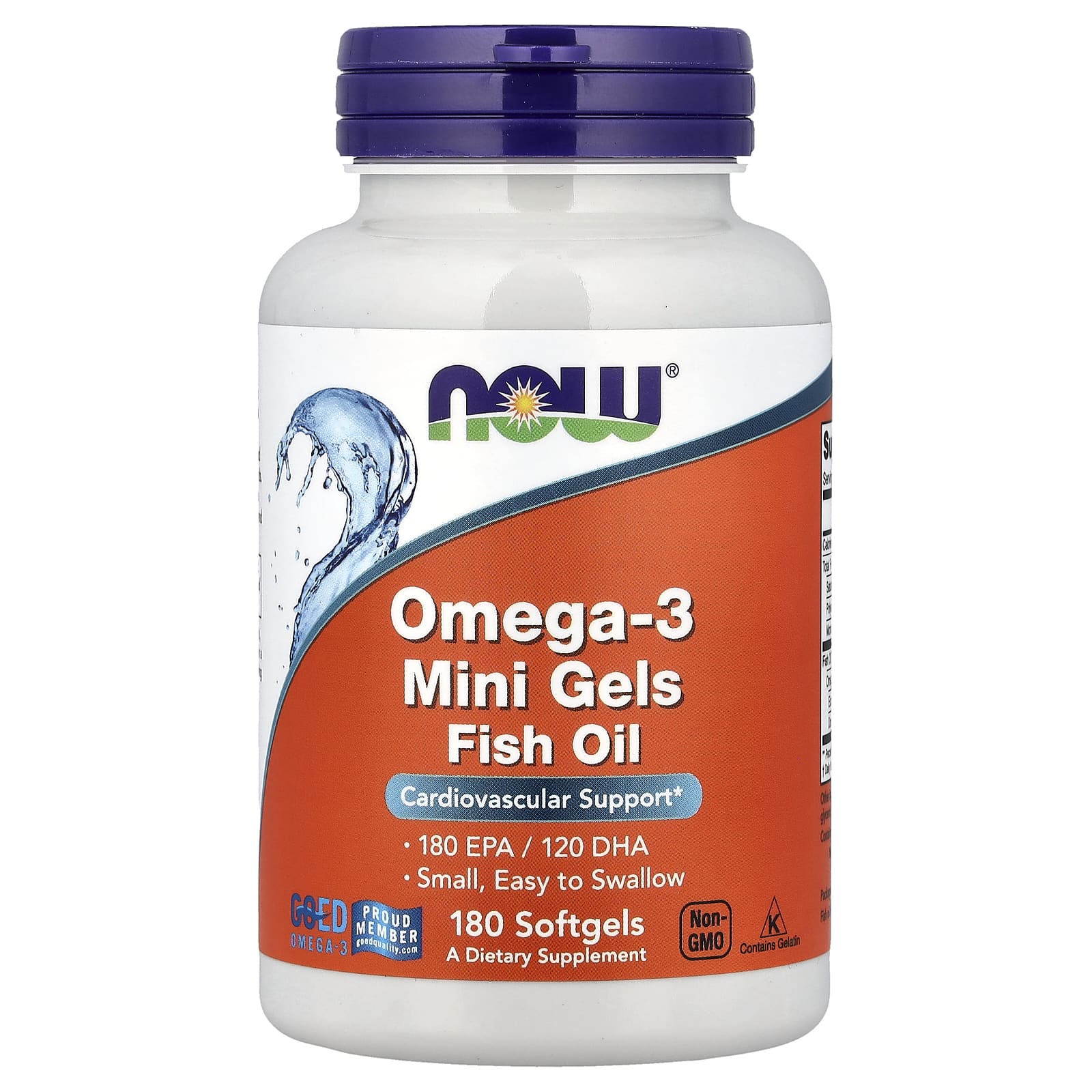 Omega-3 Mini Gels – Fiskolja baksida