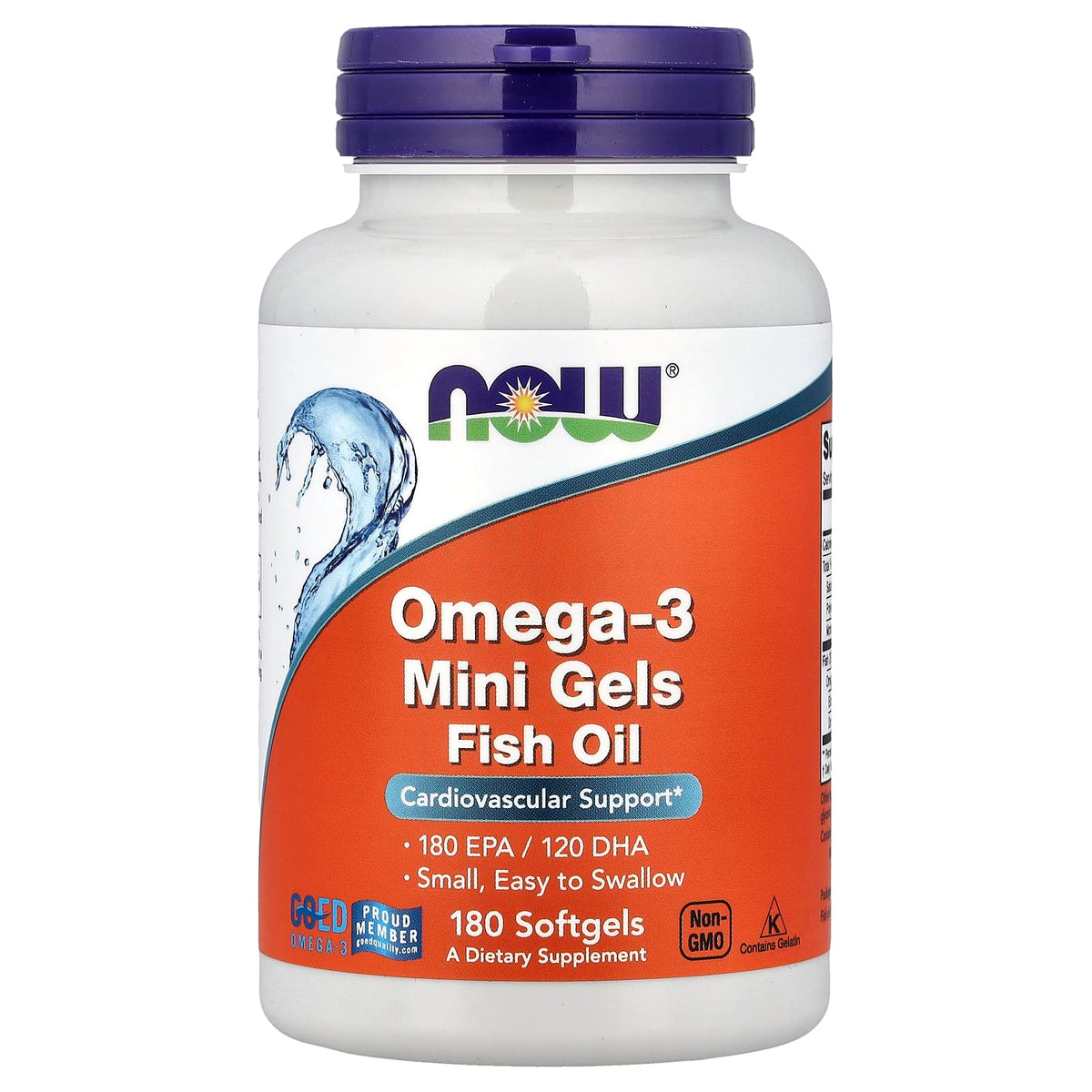 Omega-3 Mini Gels – Fiskolja baksida