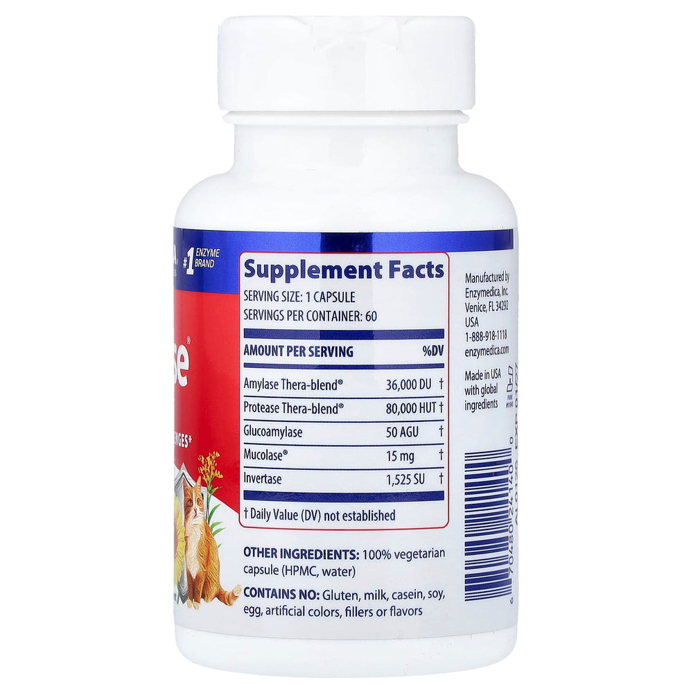 Enzymedica Allerase ingredienser lista