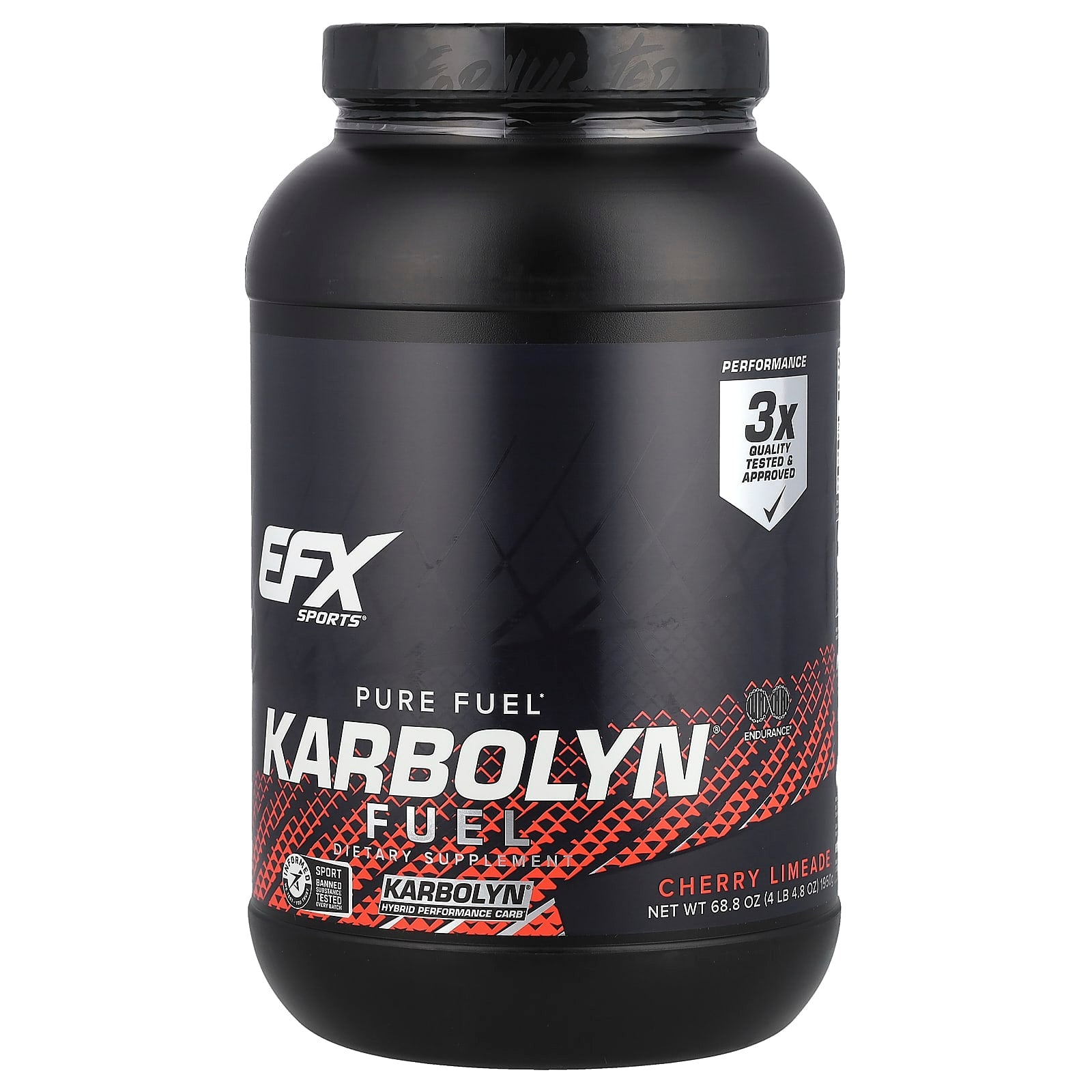 Efx Sports Carbohydrate Fuel baksida näringsfakta