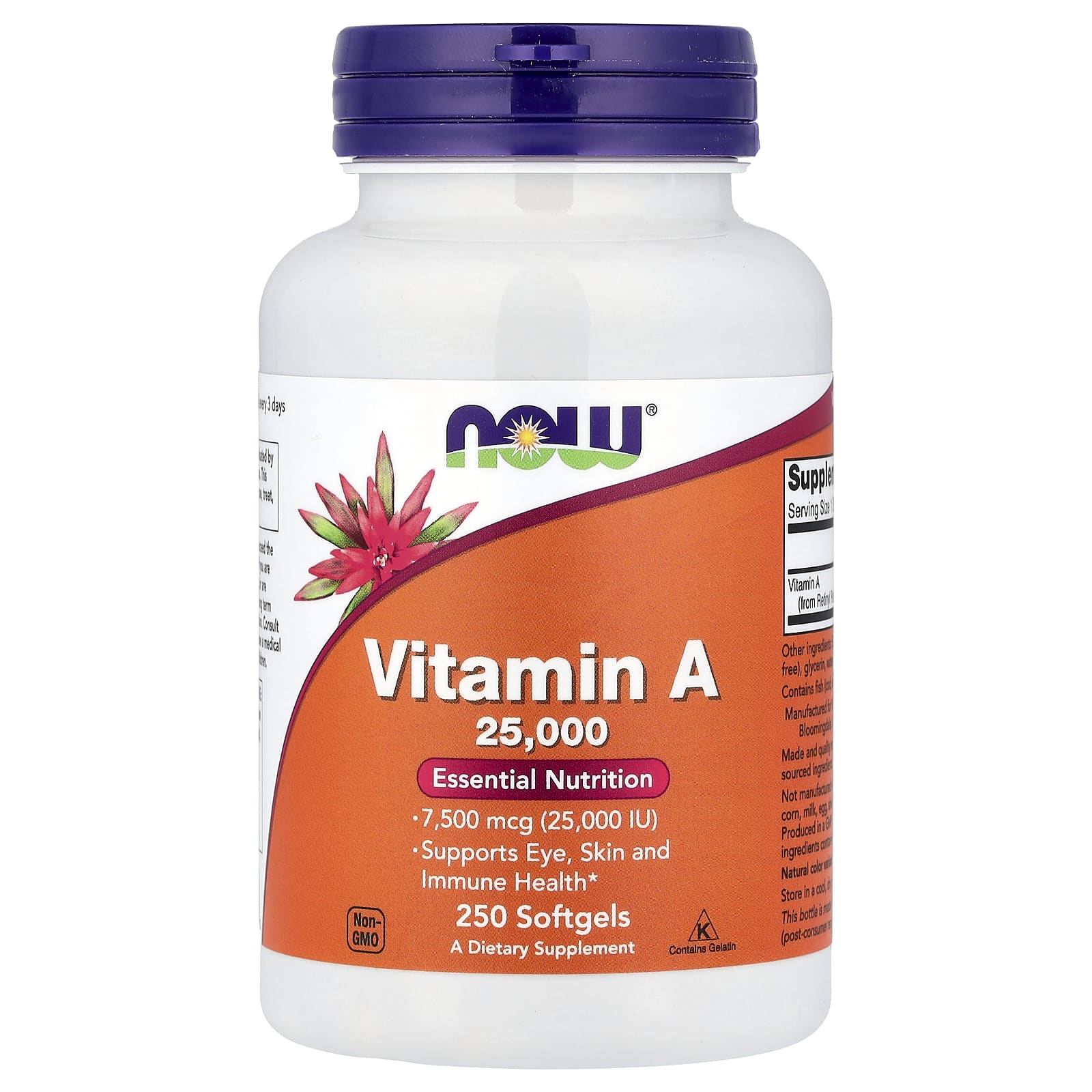 Now Foods - Vitamiini A 25,000IU
