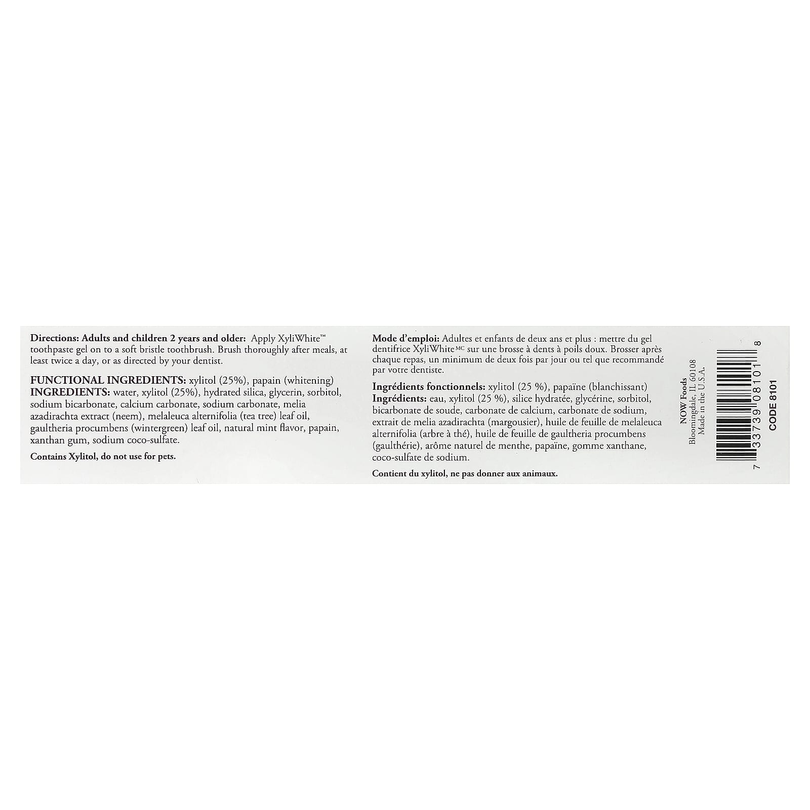 NOW Foods - XyliWhite Toothpaste Gel