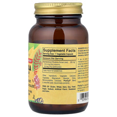 Solgar - Rhodiola Root Extract baksida med näringsinformation