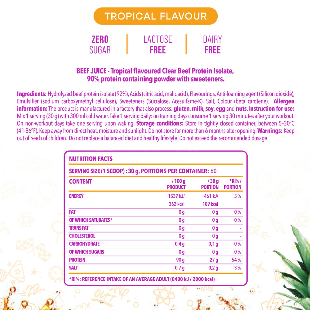 Nanosupps - Beef Juice - Clear Beef Protein Isolate