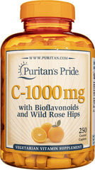 Puritan's Pride - C-vitamiini bioflavonoidien ja villipuolukan kanssa