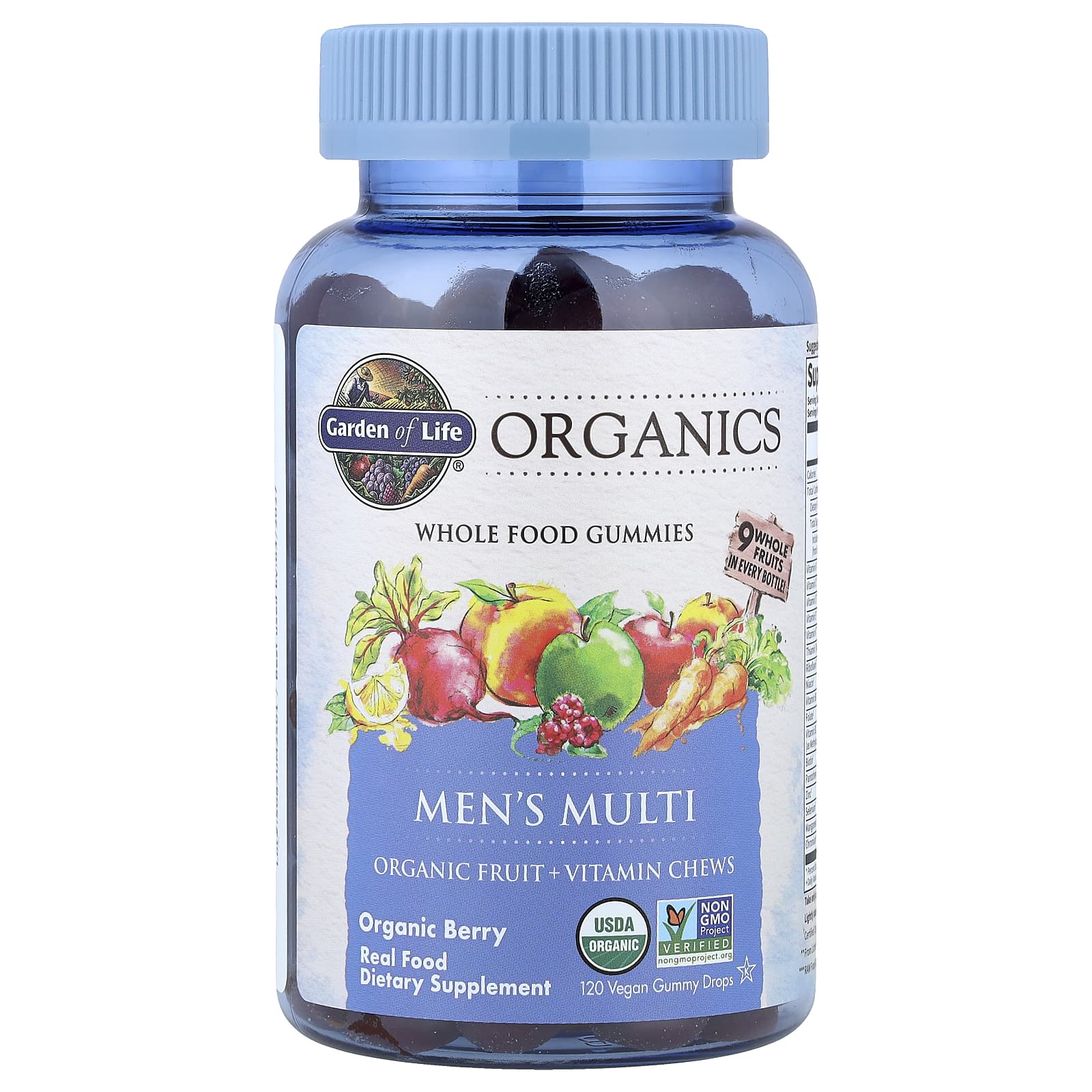 Garden Of Life - Mykind Mænds Multi Gummies, Bær - 120 Caps