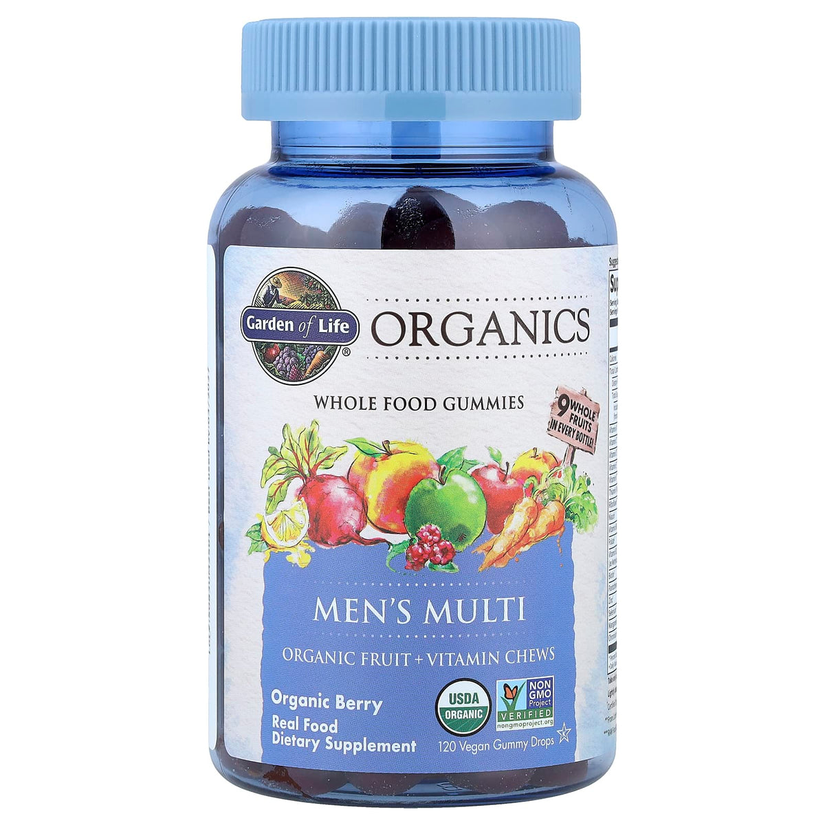 Garden Of Life - Mykind Mænds Multi Gummies, Bær - 120 Caps