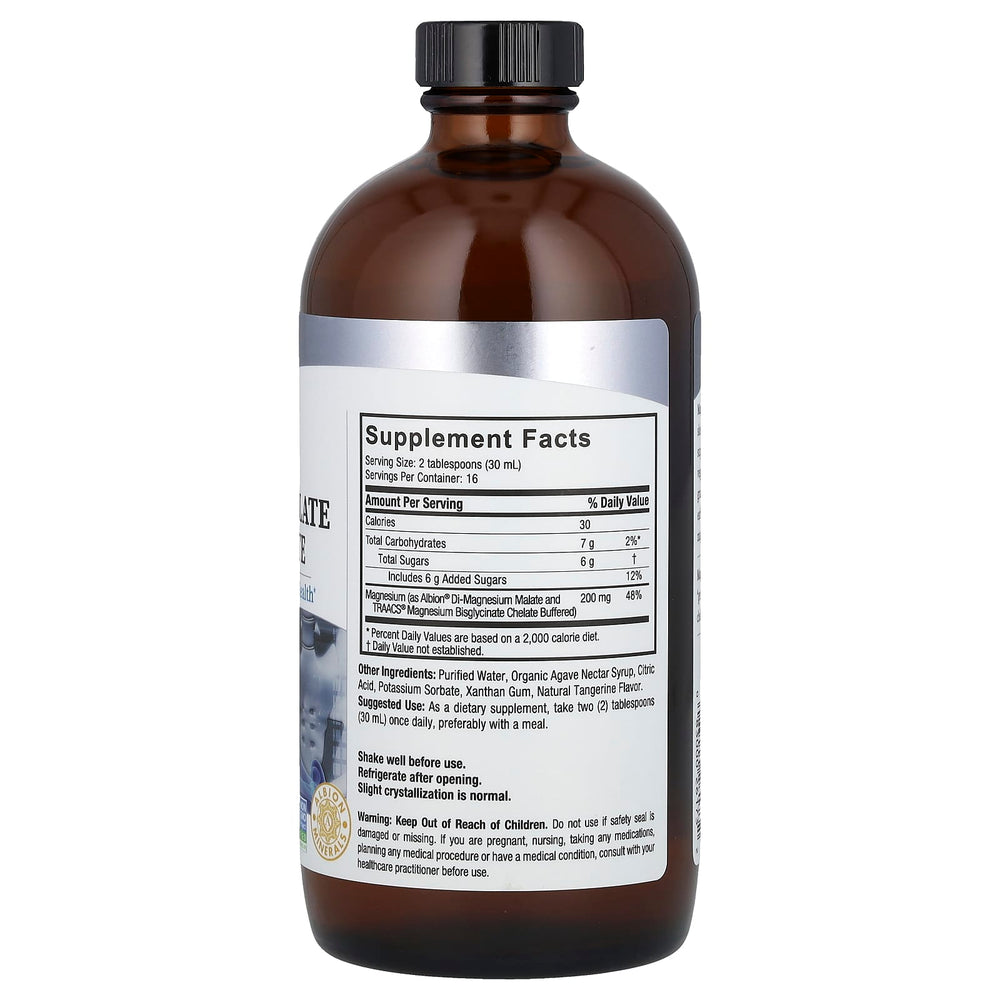 Nature's Answer Liquid Magnesium Malate And Glycinate baksida