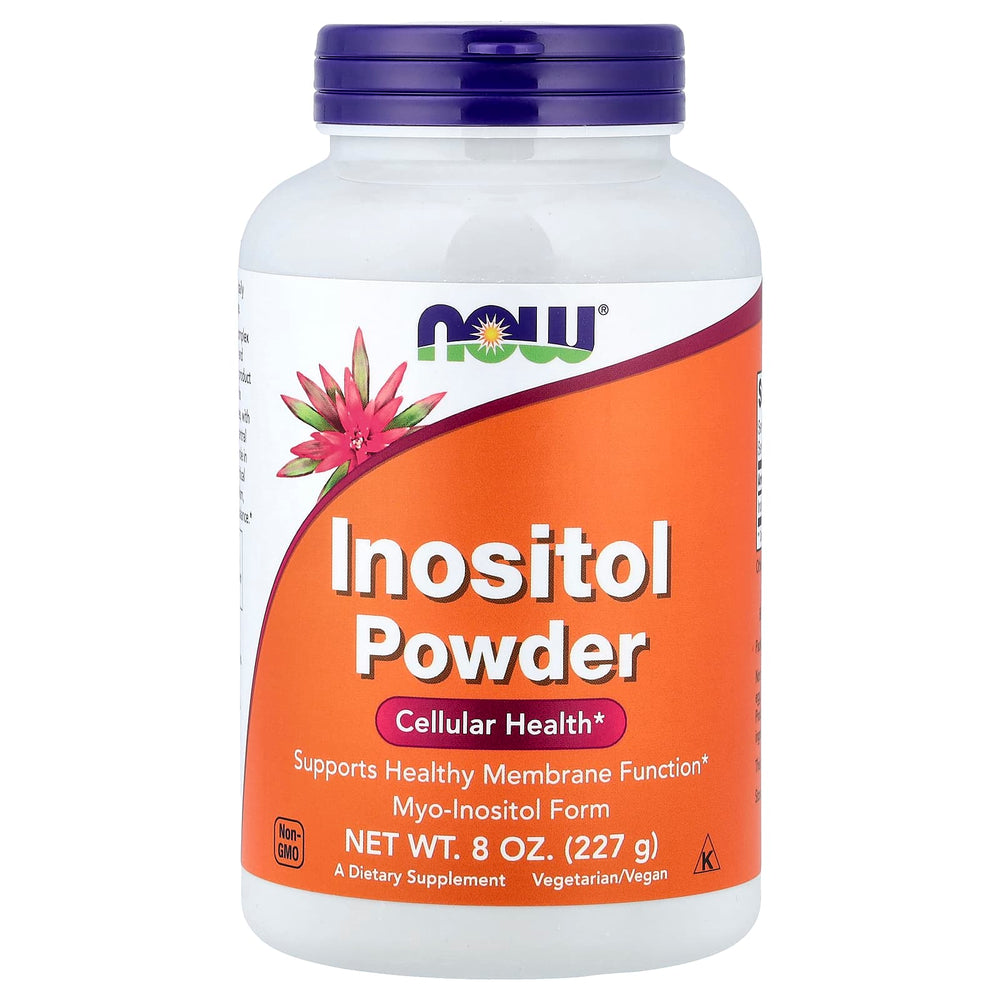 Now Foods Inositol Powder baksida näringsfakta