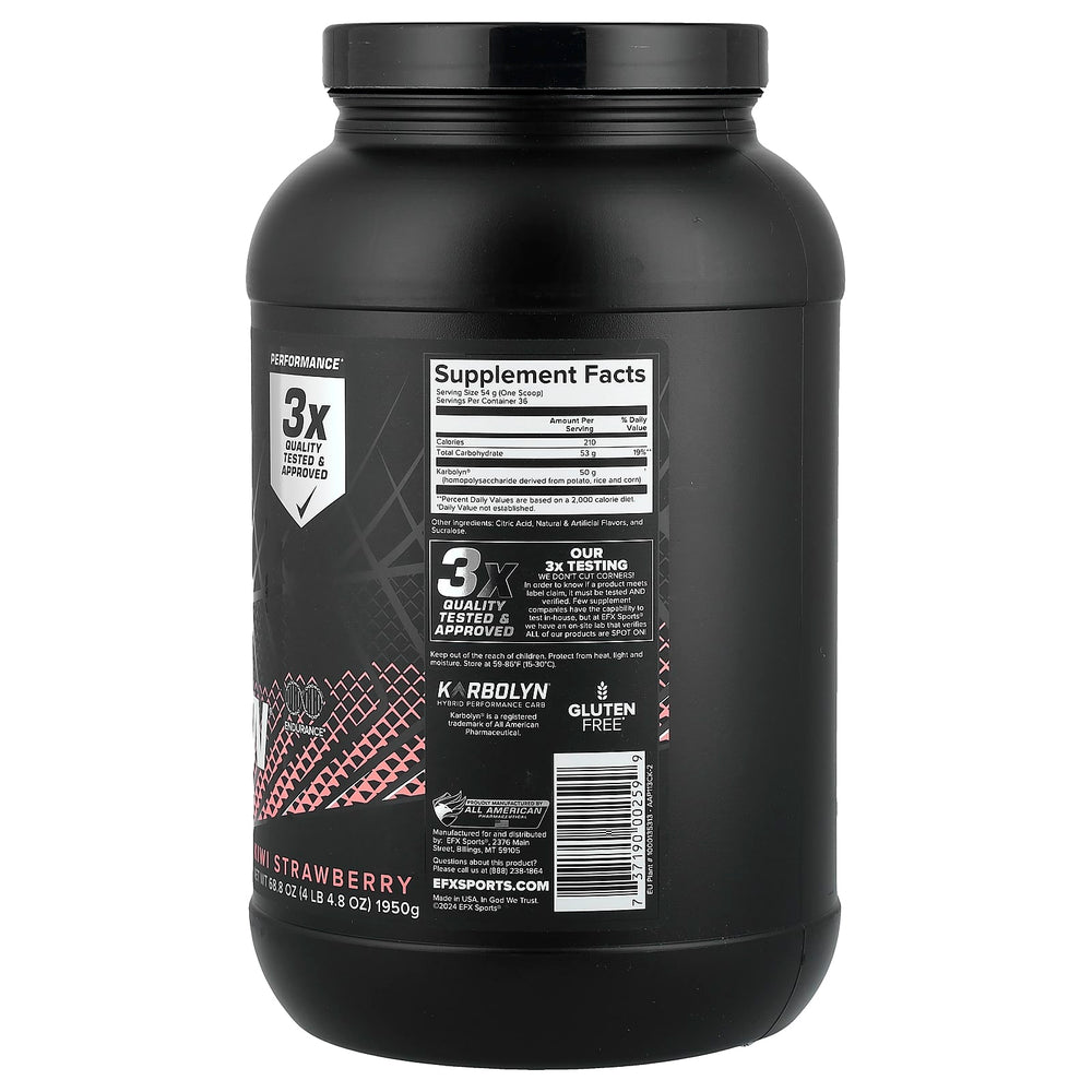 Carbohydrate Fuel ingredienser & innehål