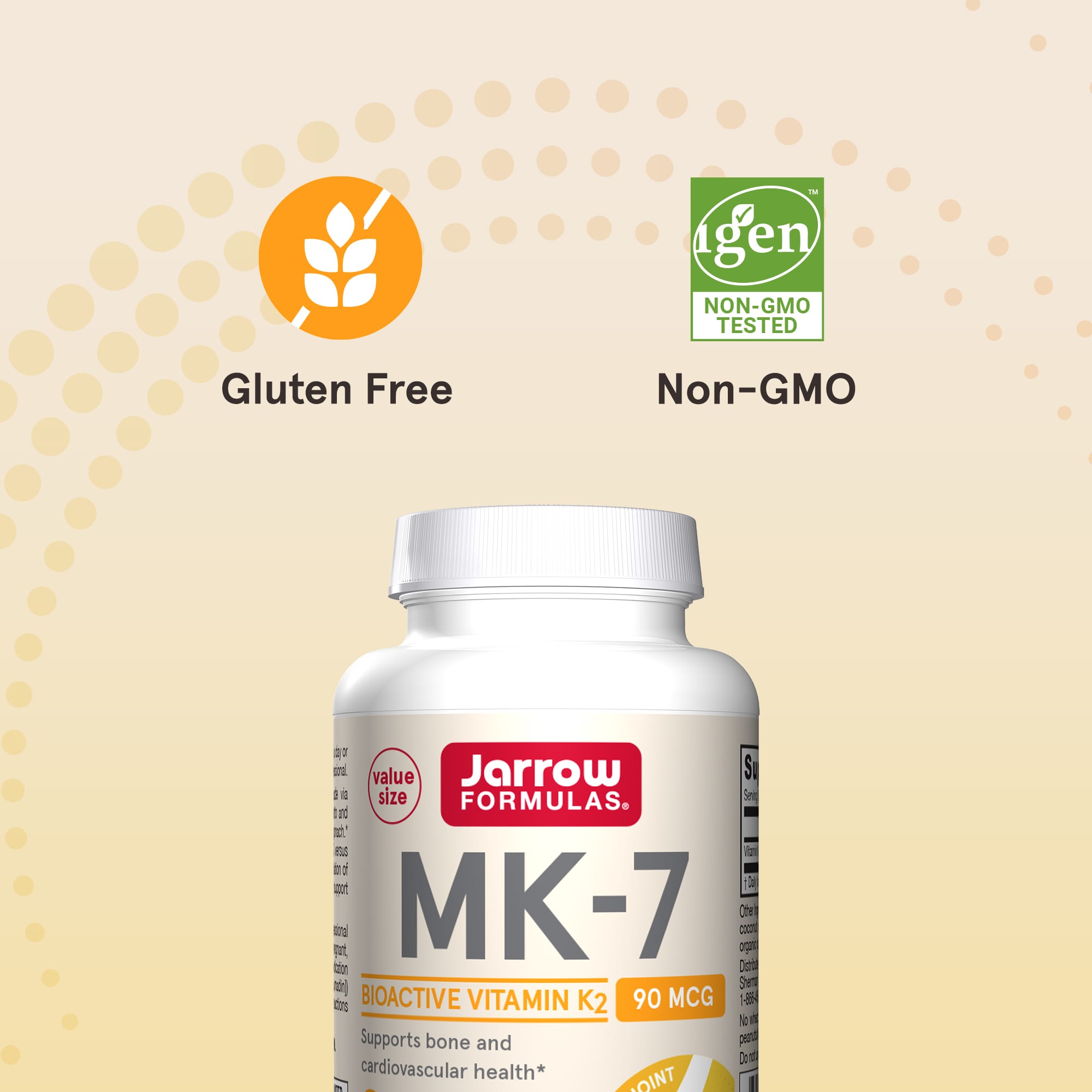 Vitamin K2 MK-7 kapslar öppen flaska